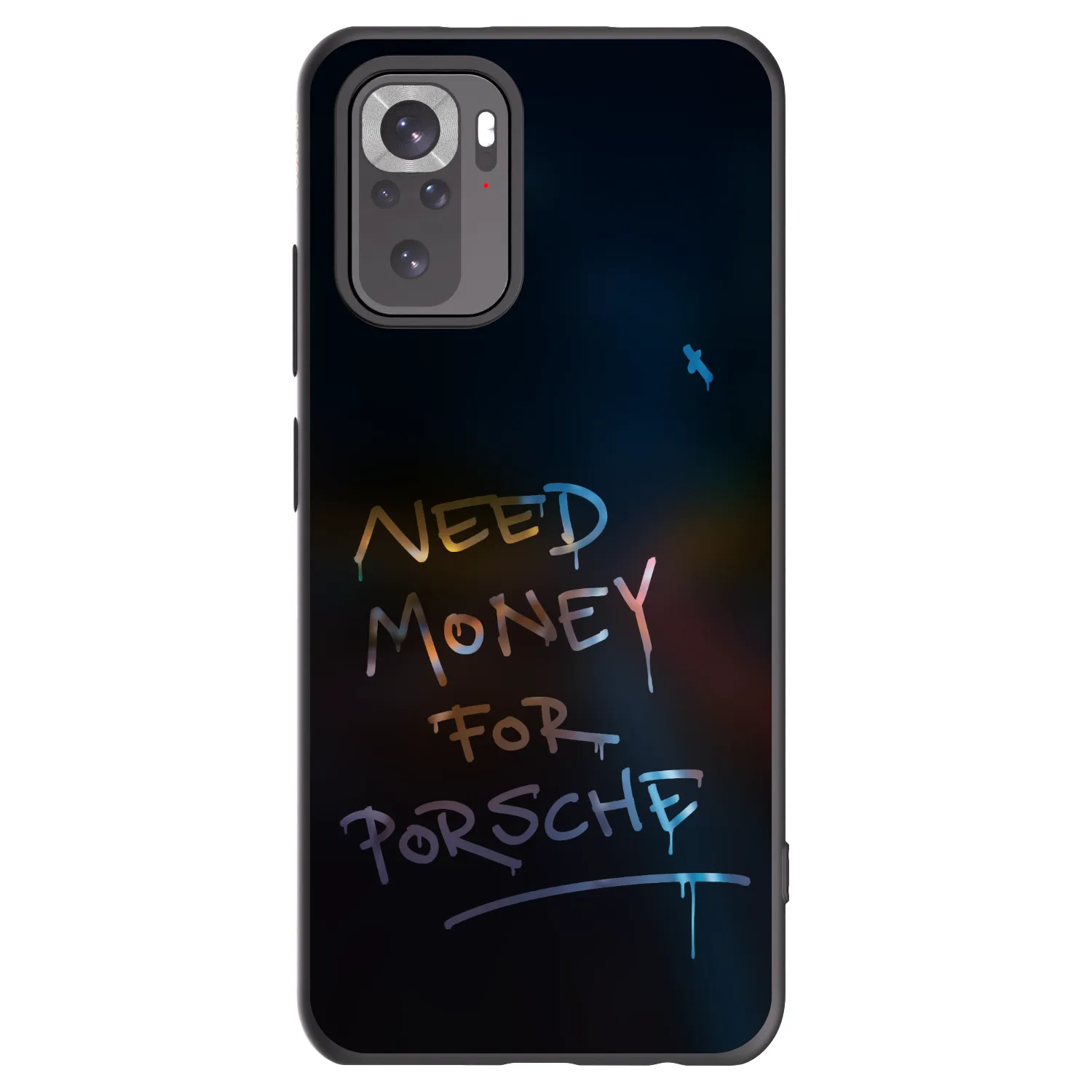 Picasee crna silikonska maskica za Xiaomi Redmi Note 10S - Neon Nights
