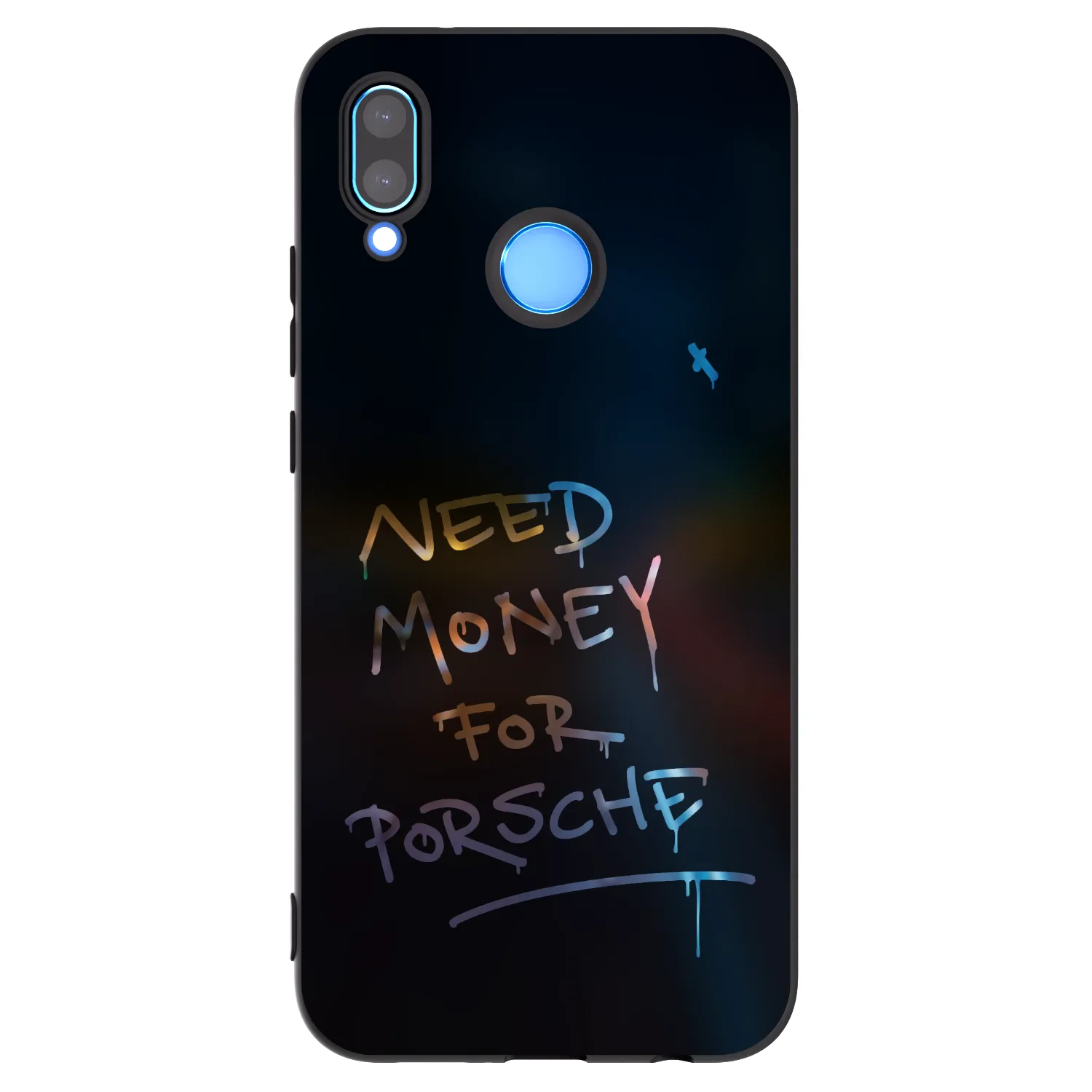 Picasee crna silikonska maskica za Huawei P20 Lite - Neon Nights