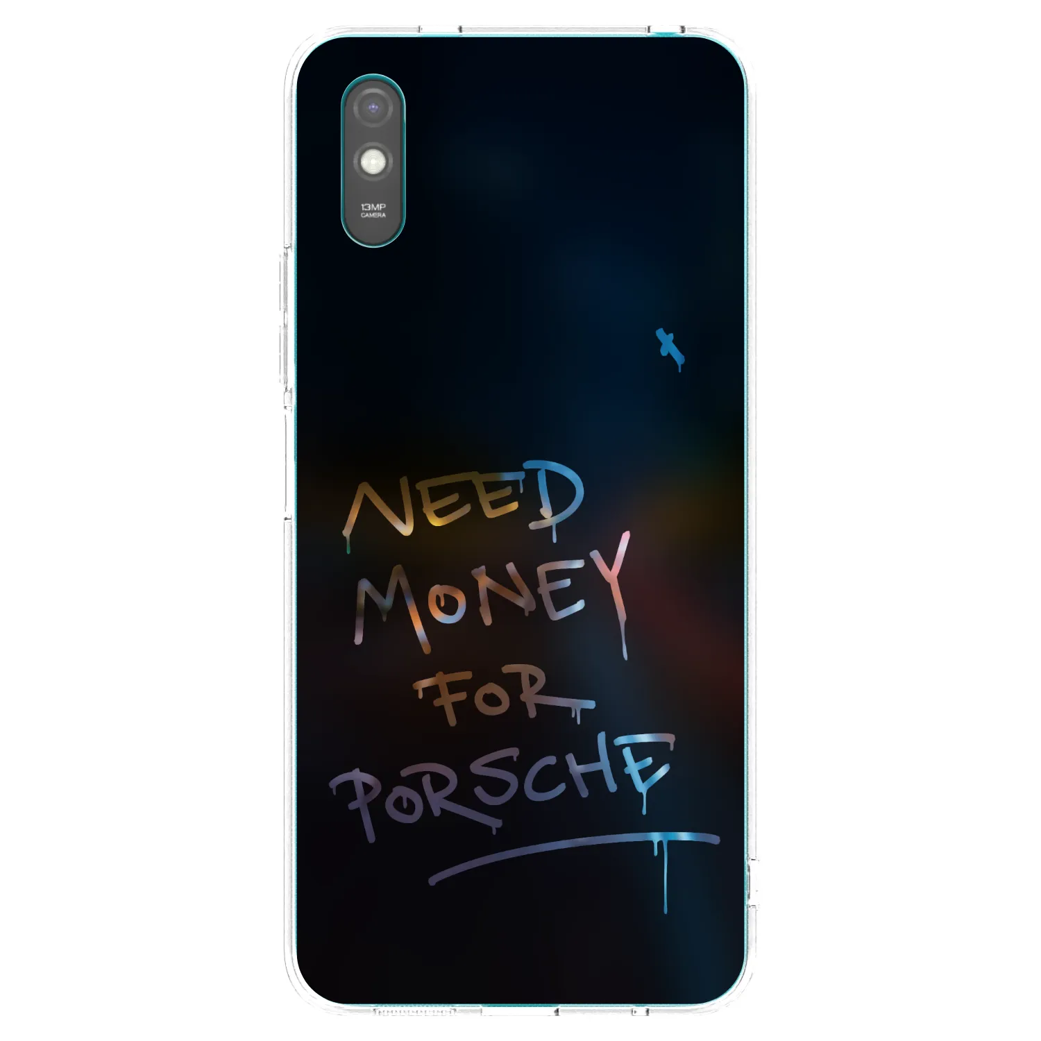 Picasee silikonska prozirna maskica za Xiaomi Redmi 9AT - Neon Nights