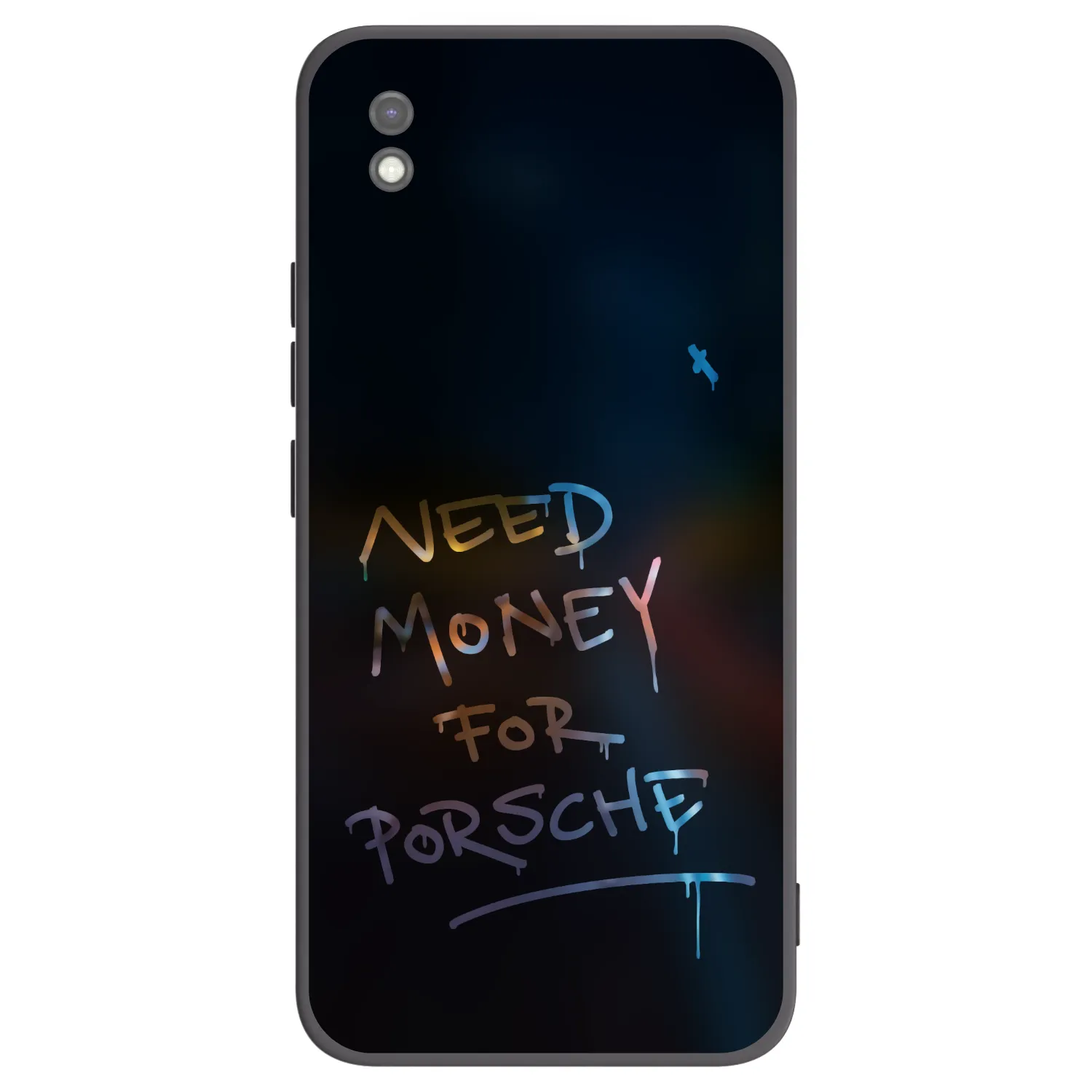 Picasee crna silikonska maskica za Xiaomi Redmi 9AT - Neon Nights