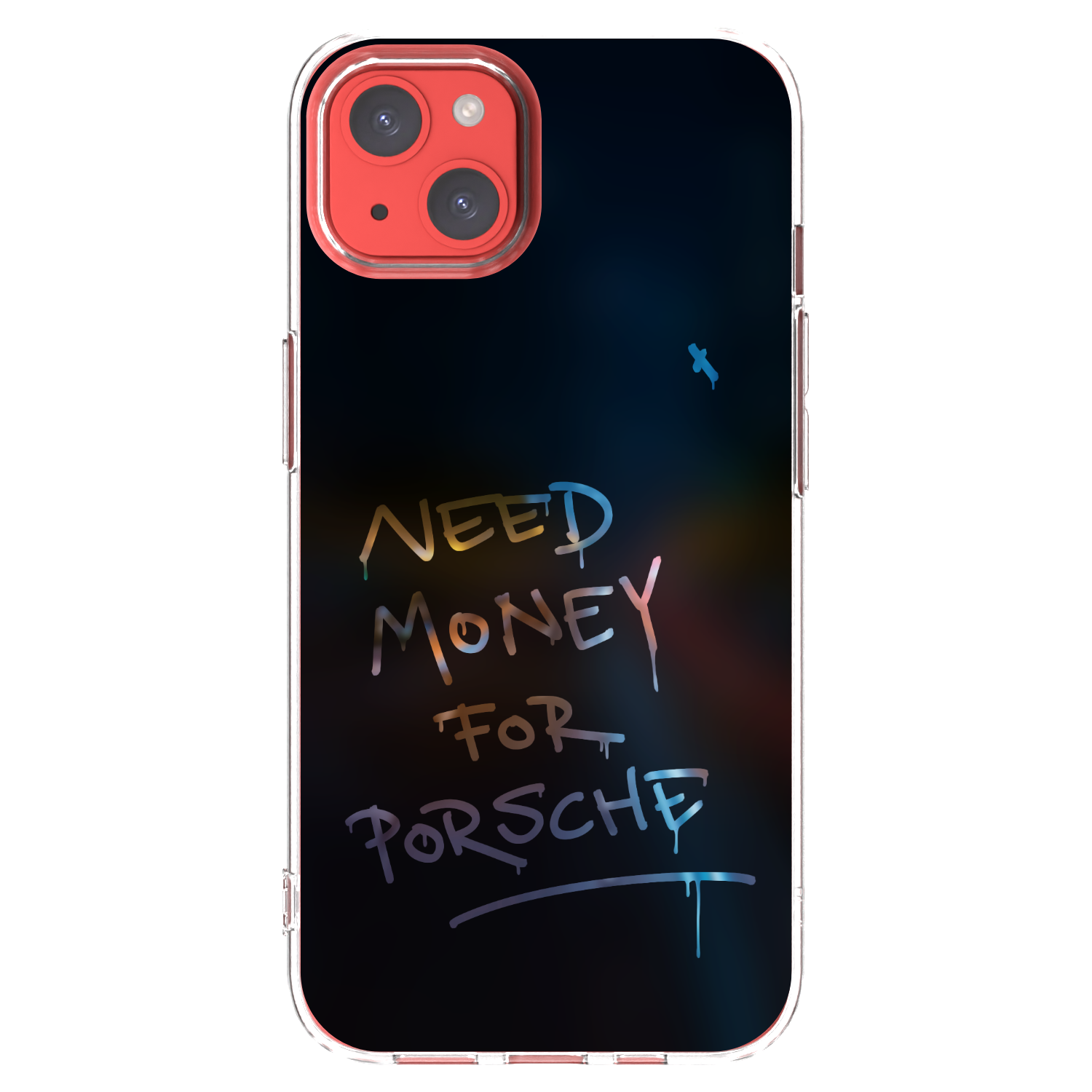Picasee silikonska prozirna maskica za Apple iPhone 13 - Neon Nights