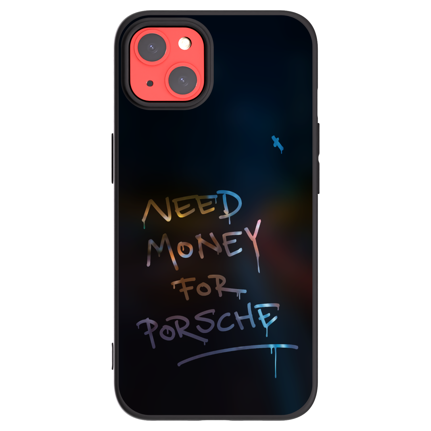 Picasee crna silikonska maskica za Apple iPhone 13 - Neon Nights