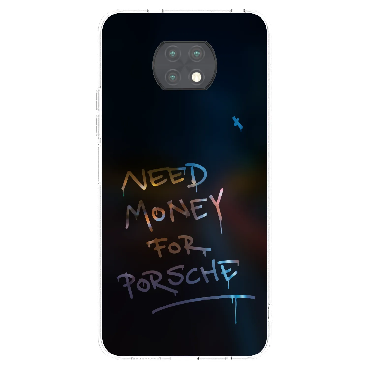 Picasee silikonska prozirna maskica za Xiaomi Redmi Note 9T - Neon Nights