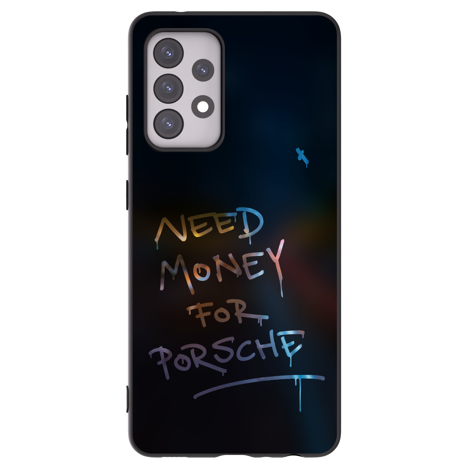 Picasee crna silikonska maskica za Samsung Galaxy A52s 5G A528B - Neon Nights