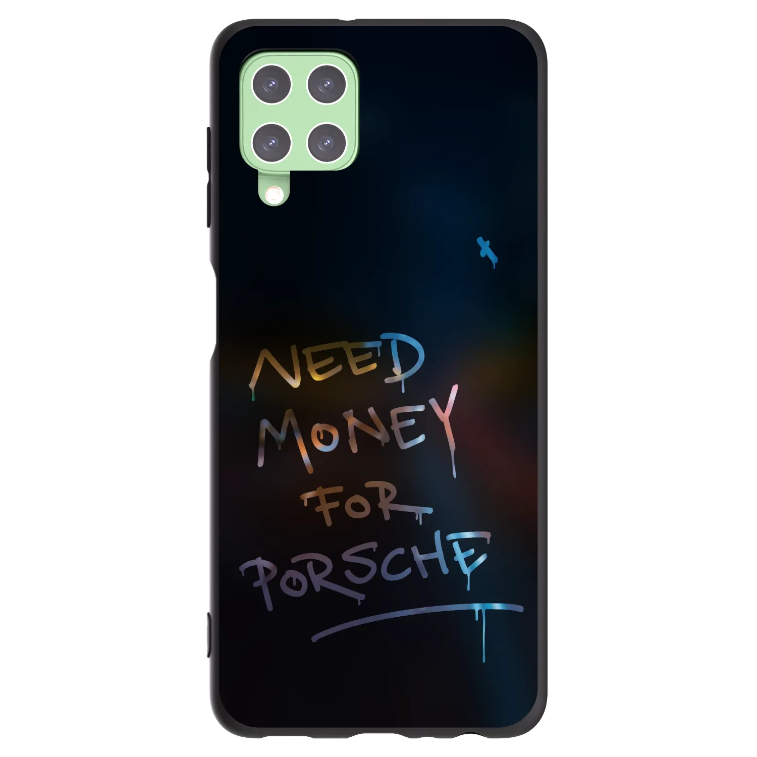 Picasee crna silikonska maskica za Samsung Galaxy A22 A225F 4G - Neon Nights