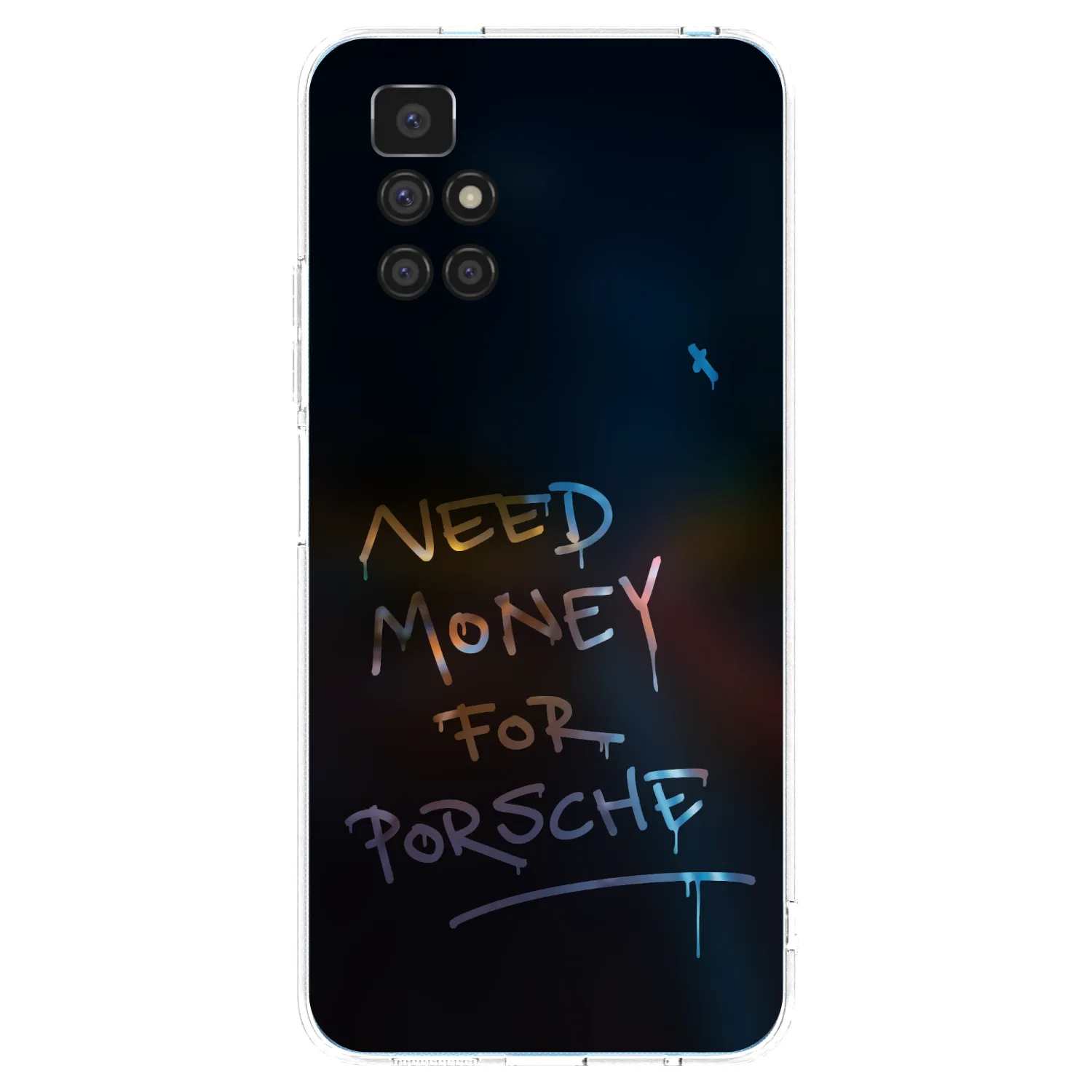 Picasee silikonska prozirna maskica za Xiaomi Redmi 10 - Neon Nights