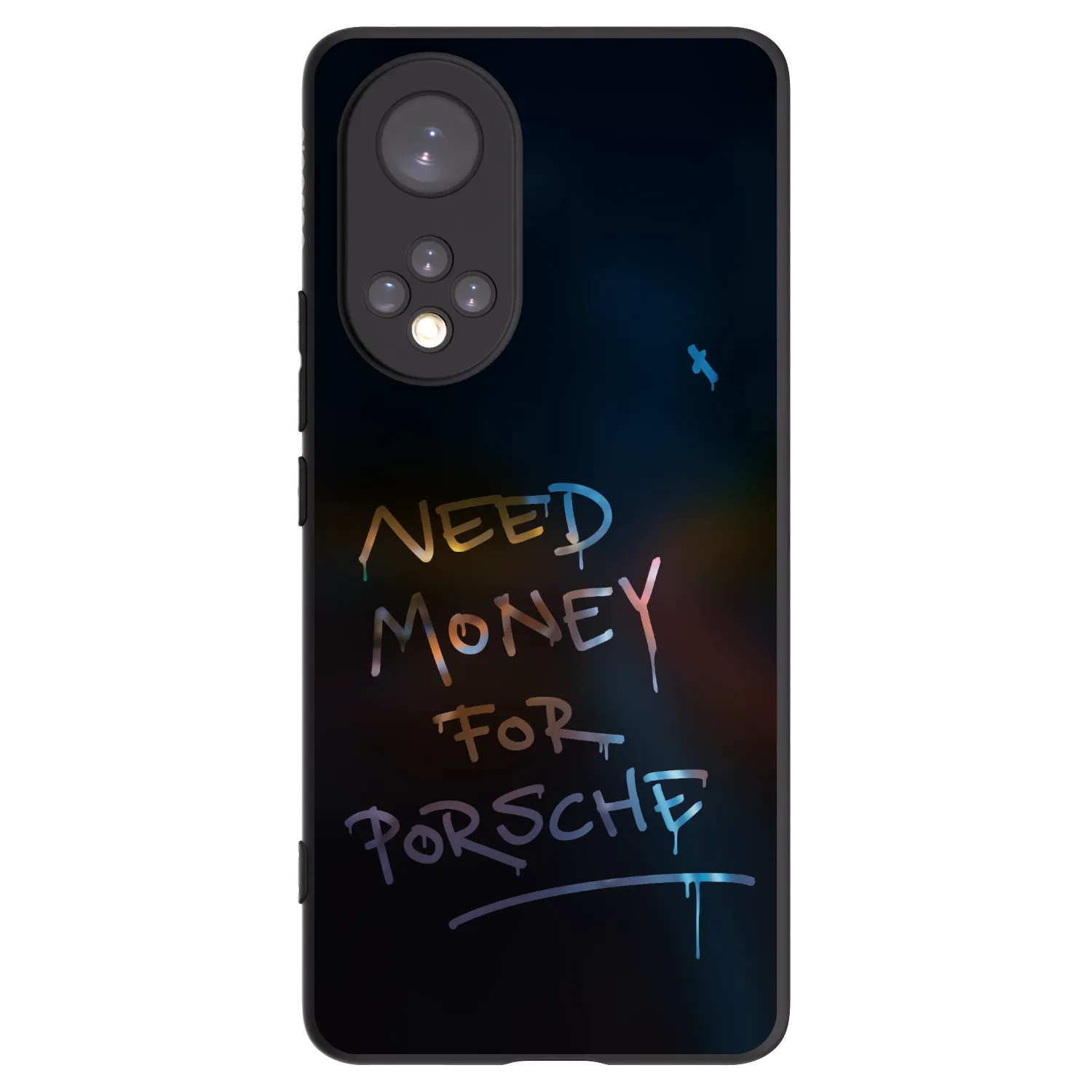 Picasee crna silikonska maskica za Honor 50 5G - Neon Nights