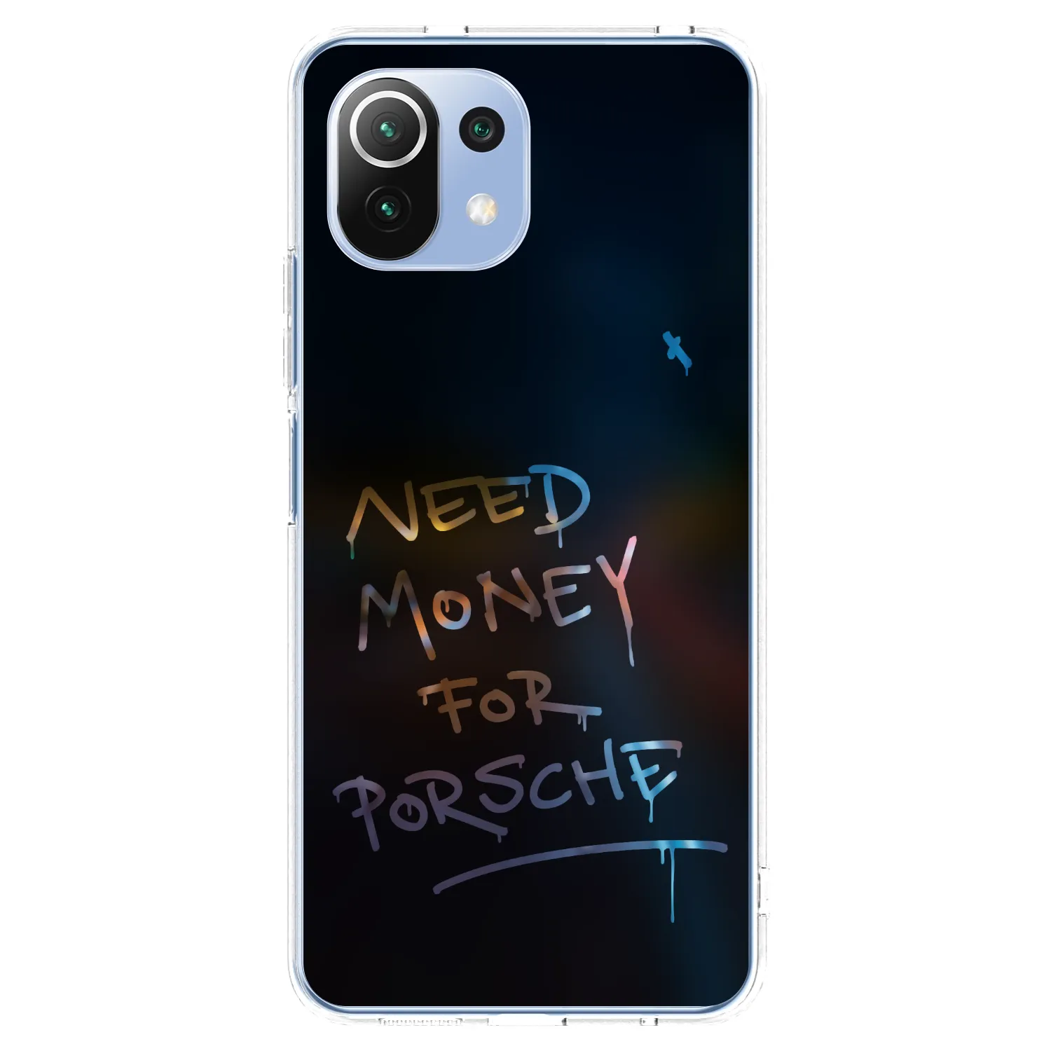 Picasee silikonska prozirna maskica za Xiaomi 11 Lite 5G NE - Neon Nights