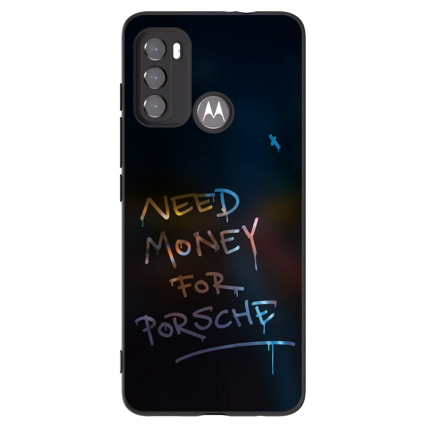 Picasee crna silikonska maskica za Motorola Moto G60 - Neon Nights