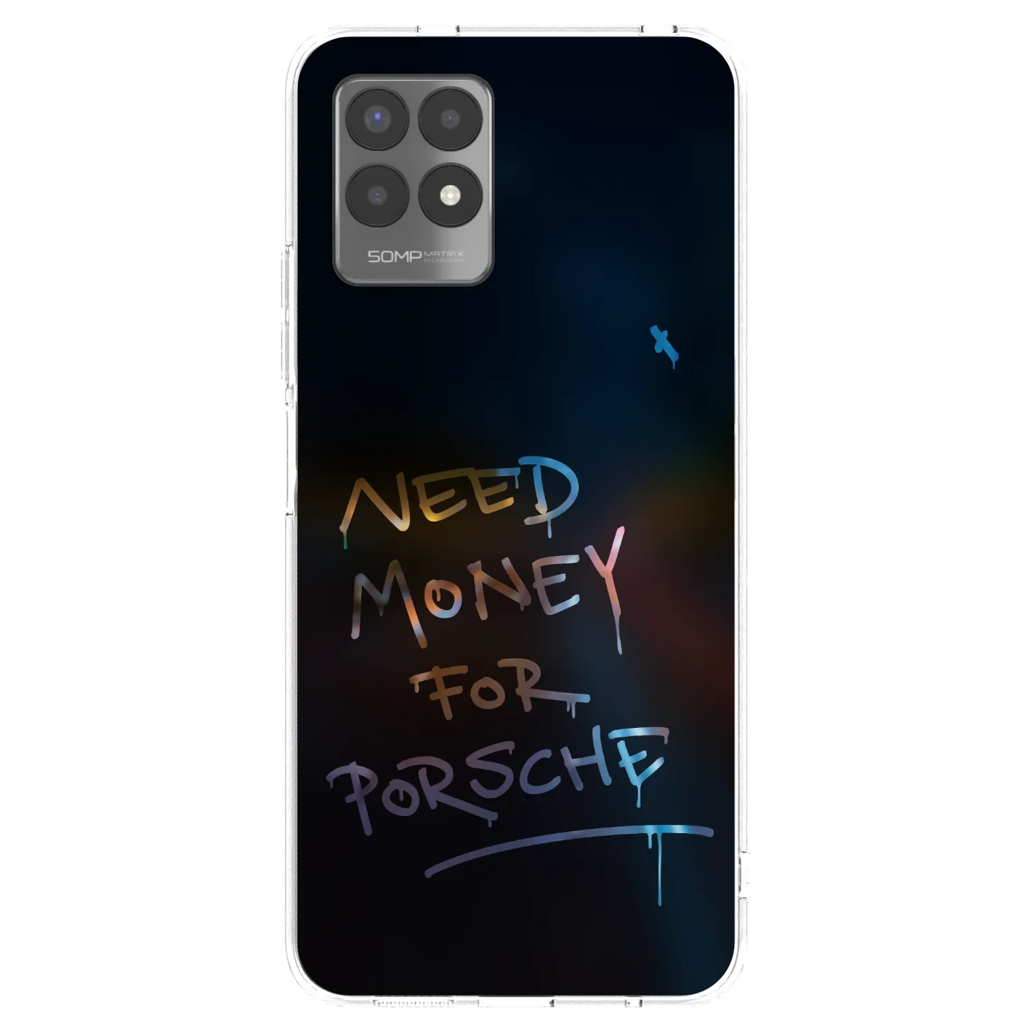 Picasee silikonska prozirna maskica za Realme 8i - Neon Nights