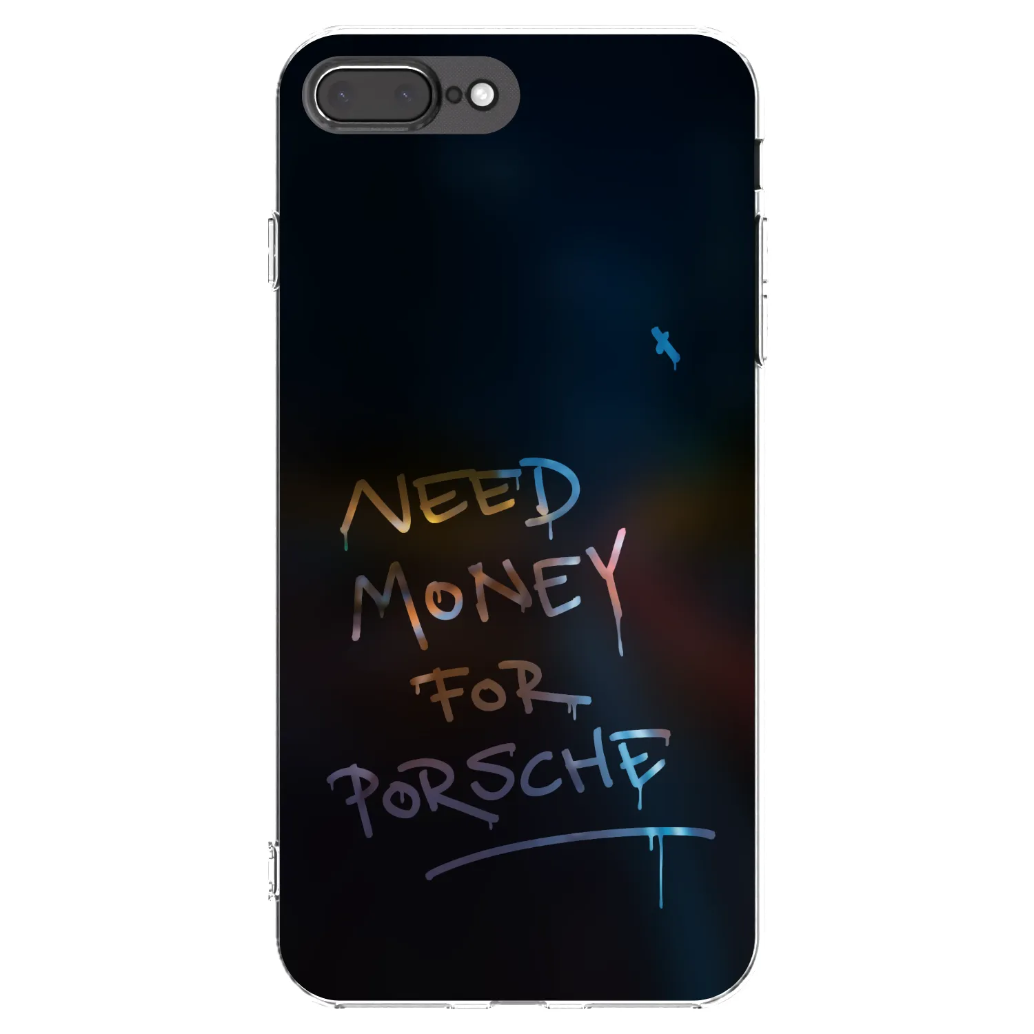 Picasee silikonska prozirna maskica za Apple iPhone 7 Plus - Neon Nights
