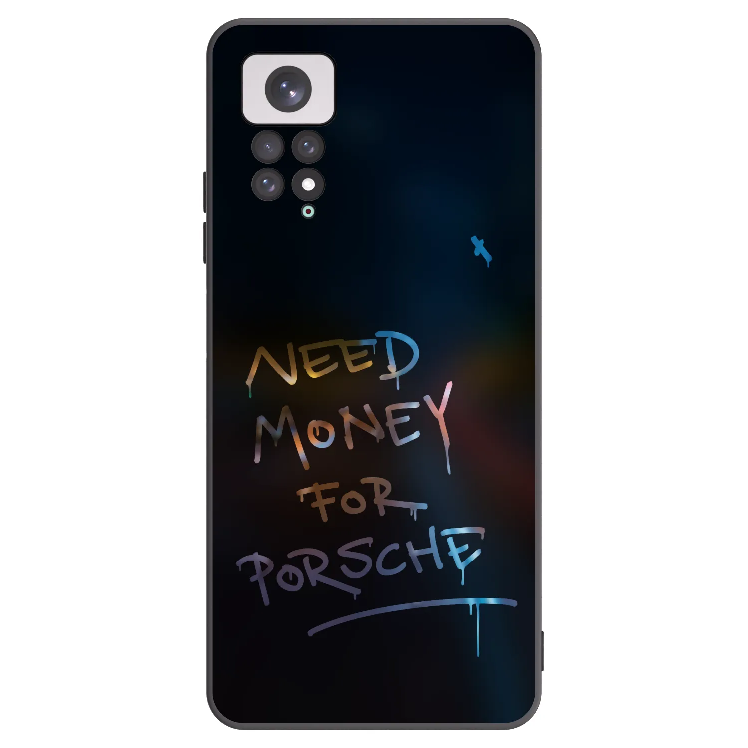 Picasee crna silikonska maskica za Xiaomi Redmi Note 11 - Neon Nights