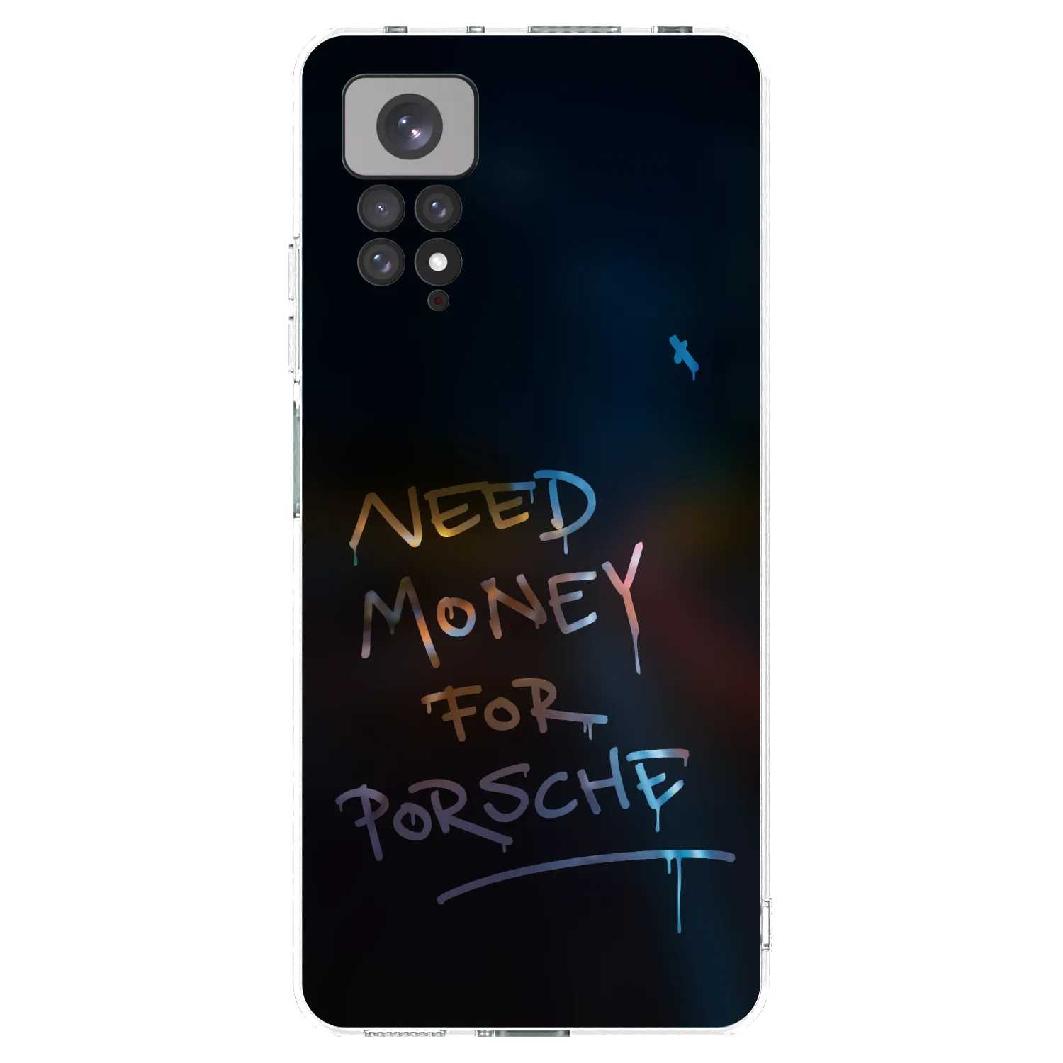 Picasee silikonska prozirna maskica za Xiaomi Redmi Note 11 - Neon Nights
