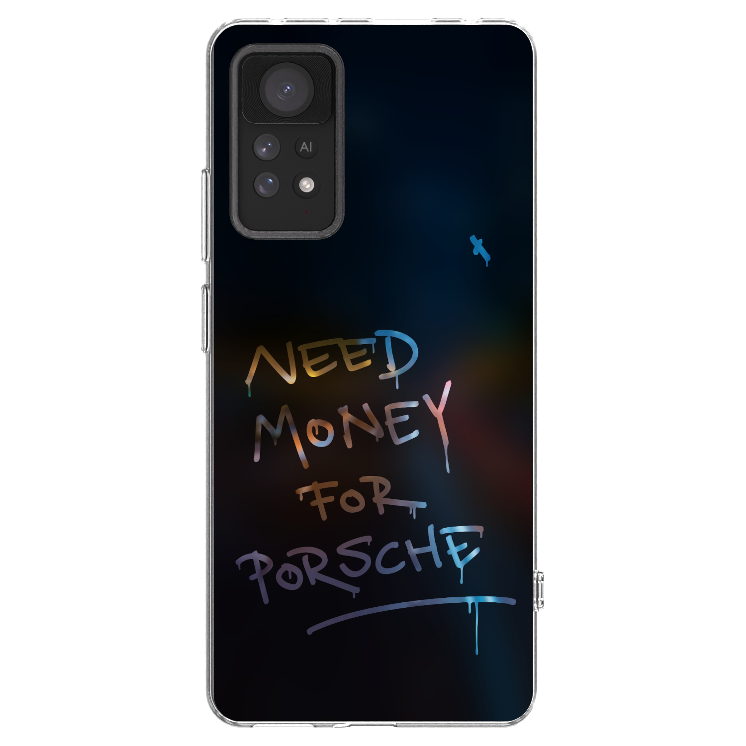 Picasee silikonska prozirna maskica za Xiaomi Redmi Note 11 Pro - Neon Nights