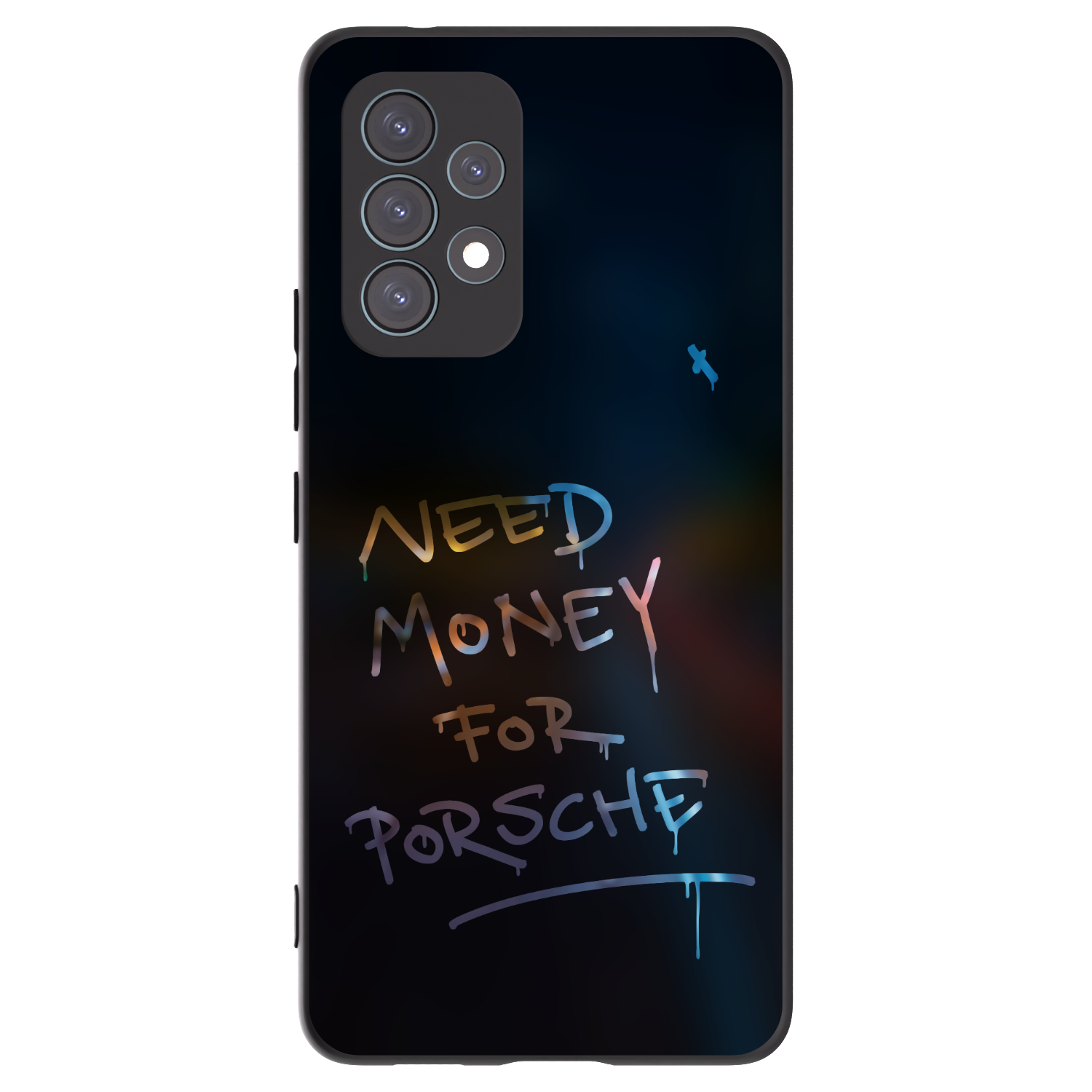 Picasee crna silikonska maskica za Samsung Galaxy A53 5G A536 - Neon Nights