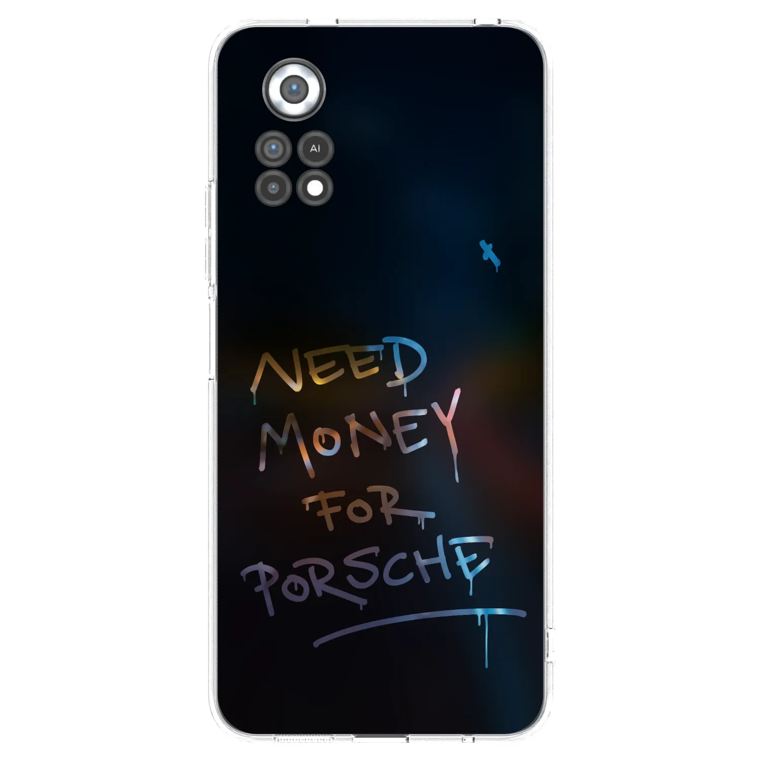 Picasee silikonska prozirna maskica za Xiaomi Poco X4 Pro 5G - Neon Nights