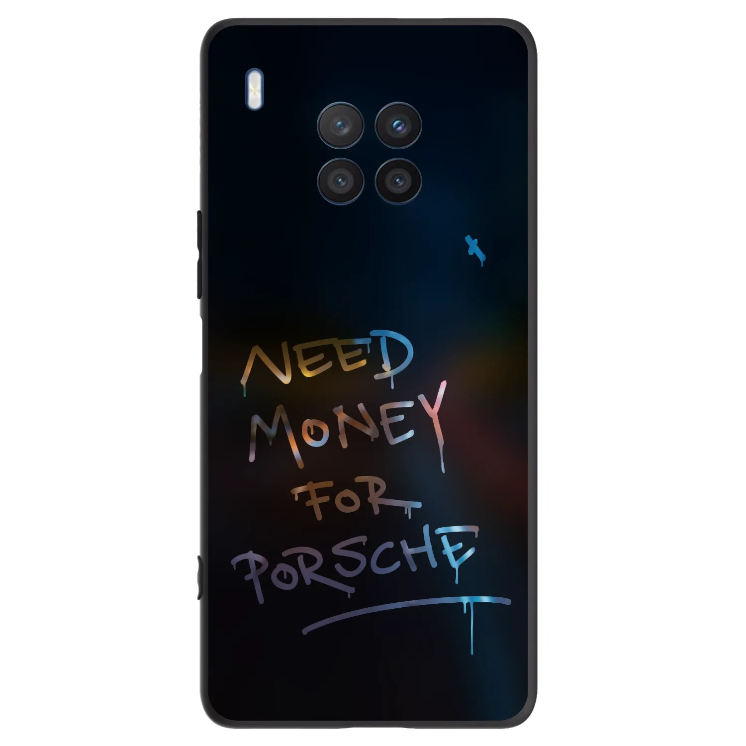 Picasee crna silikonska maskica za Honor 50 Lite - Neon Nights