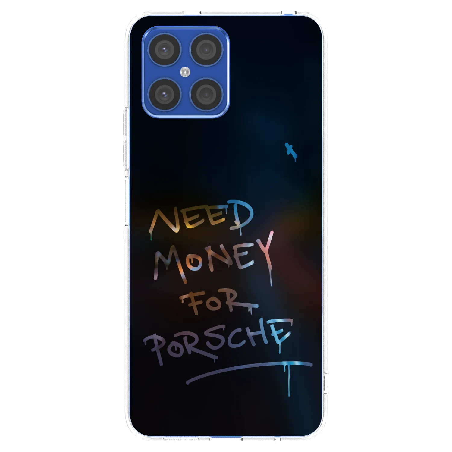 Picasee silikonska prozirna maskica za Honor X8 4G - Neon Nights