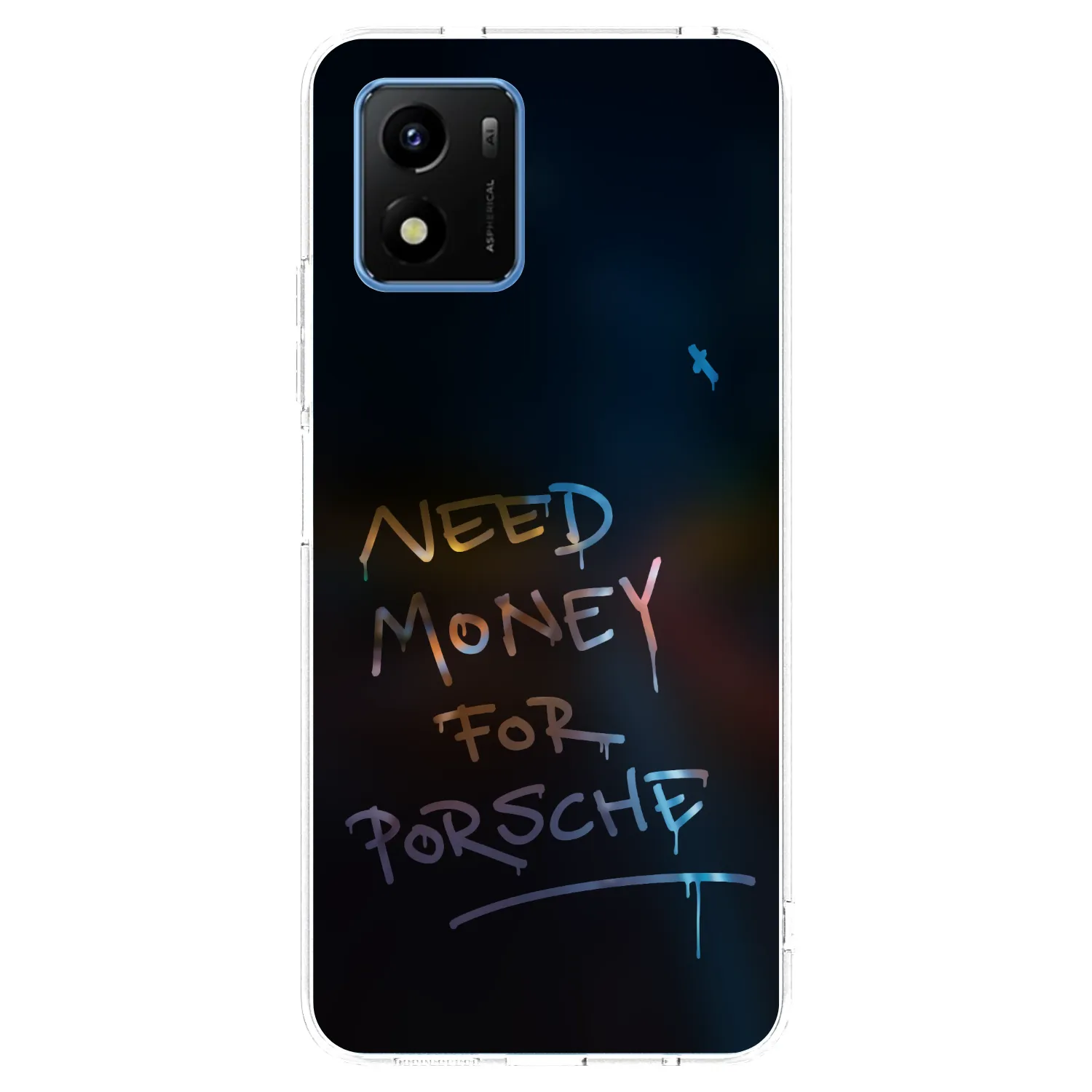 Picasee silikonska prozirna maskica za Vivo Y01 - Neon Nights