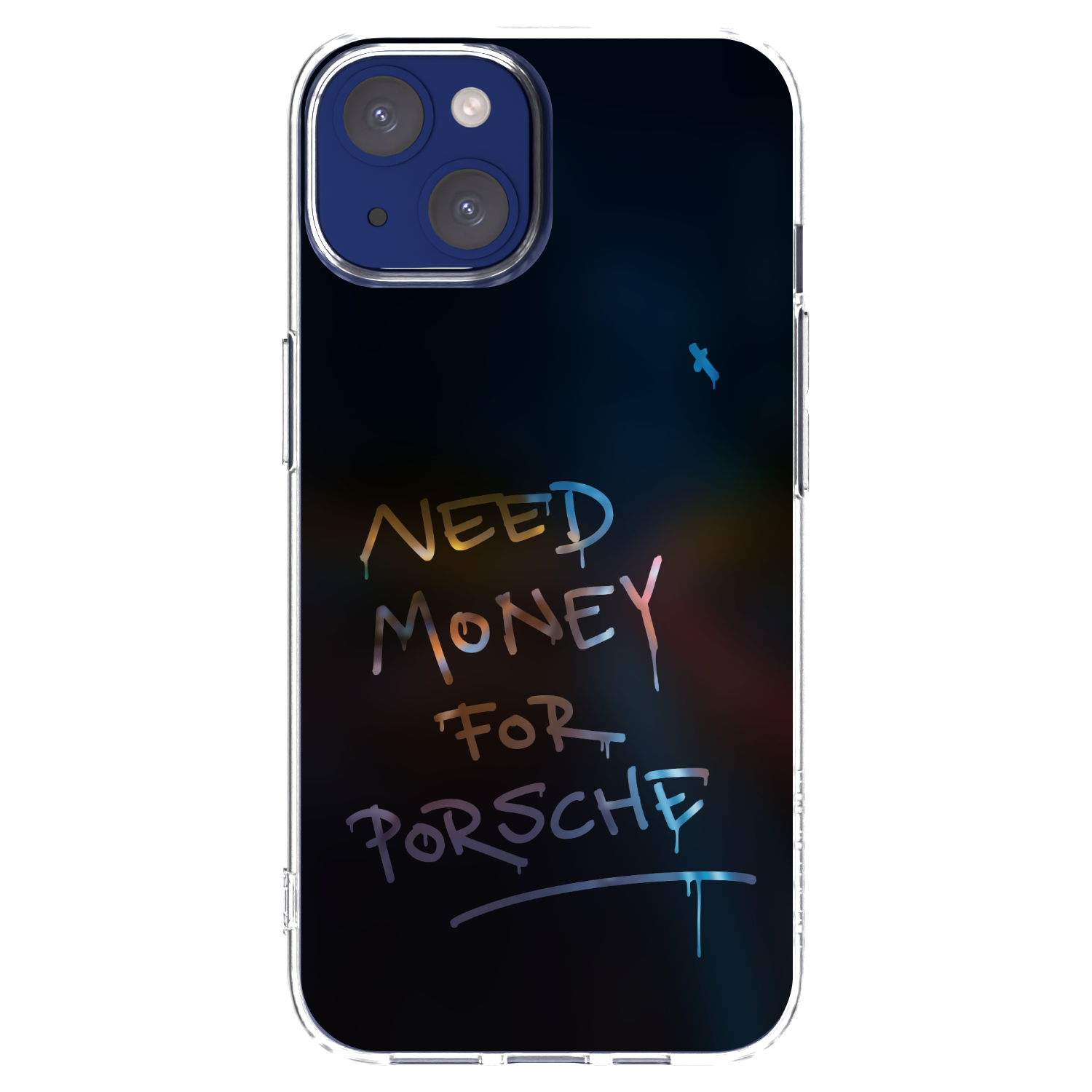 Picasee silikonska prozirna maskica za Apple iPhone 14 - Neon Nights