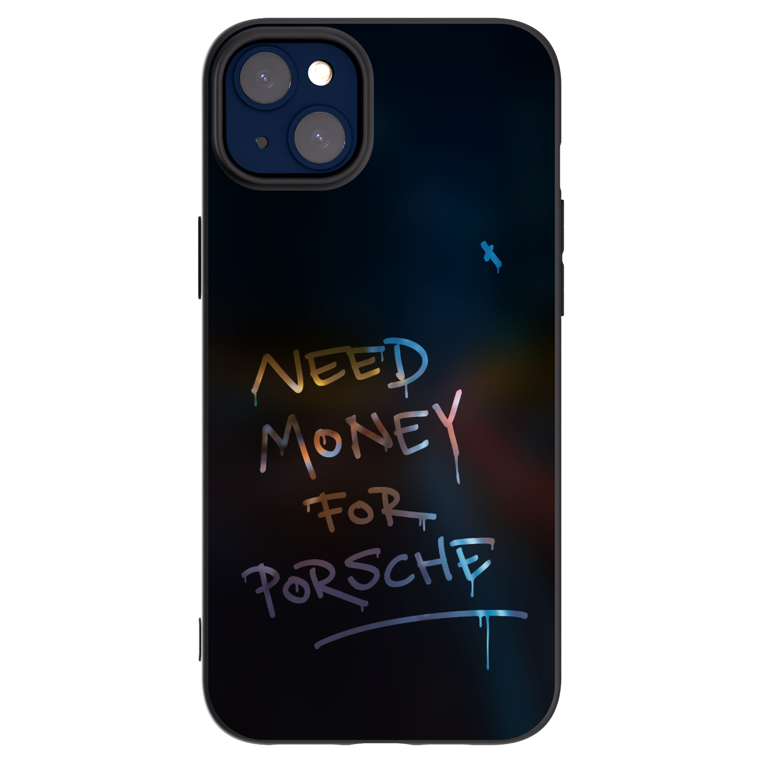 Picasee crna silikonska maskica za Apple iPhone 14 Plus - Neon Nights
