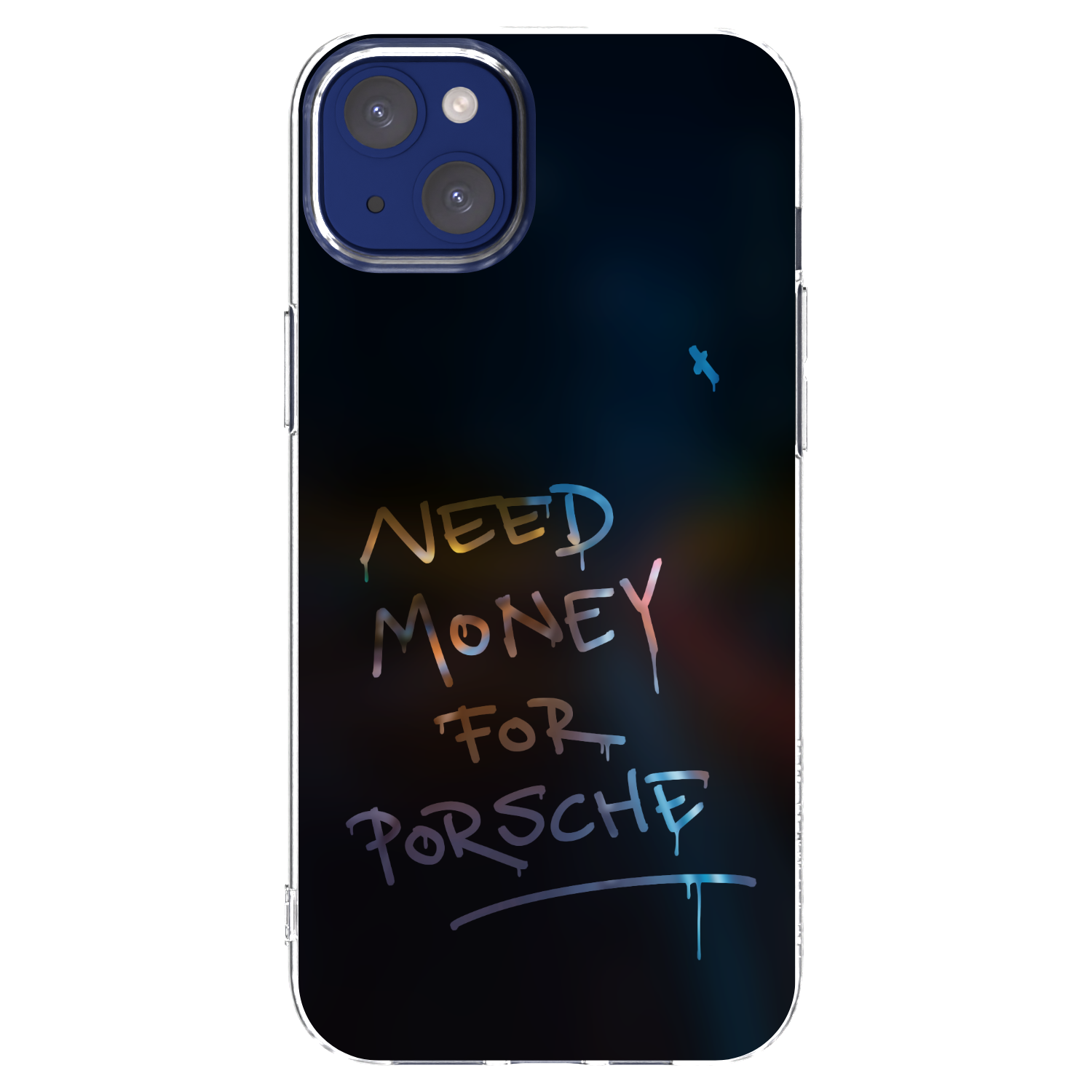 Picasee silikonska prozirna maskica za Apple iPhone 14 Plus - Neon Nights