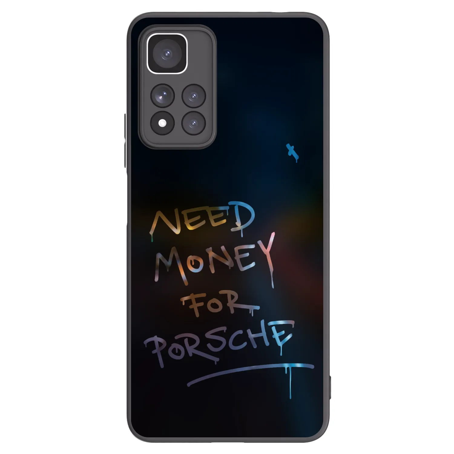 Picasee crna silikonska maskica za Xiaomi Redmi Note 11 Pro+ 5G - Neon Nights