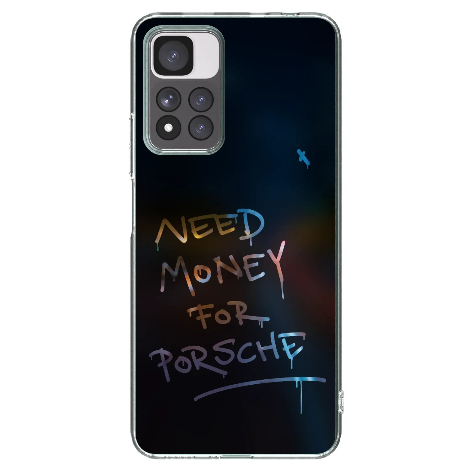 Picasee silikonska prozirna maskica za Xiaomi Redmi Note 11 Pro+ 5G - Neon Nights