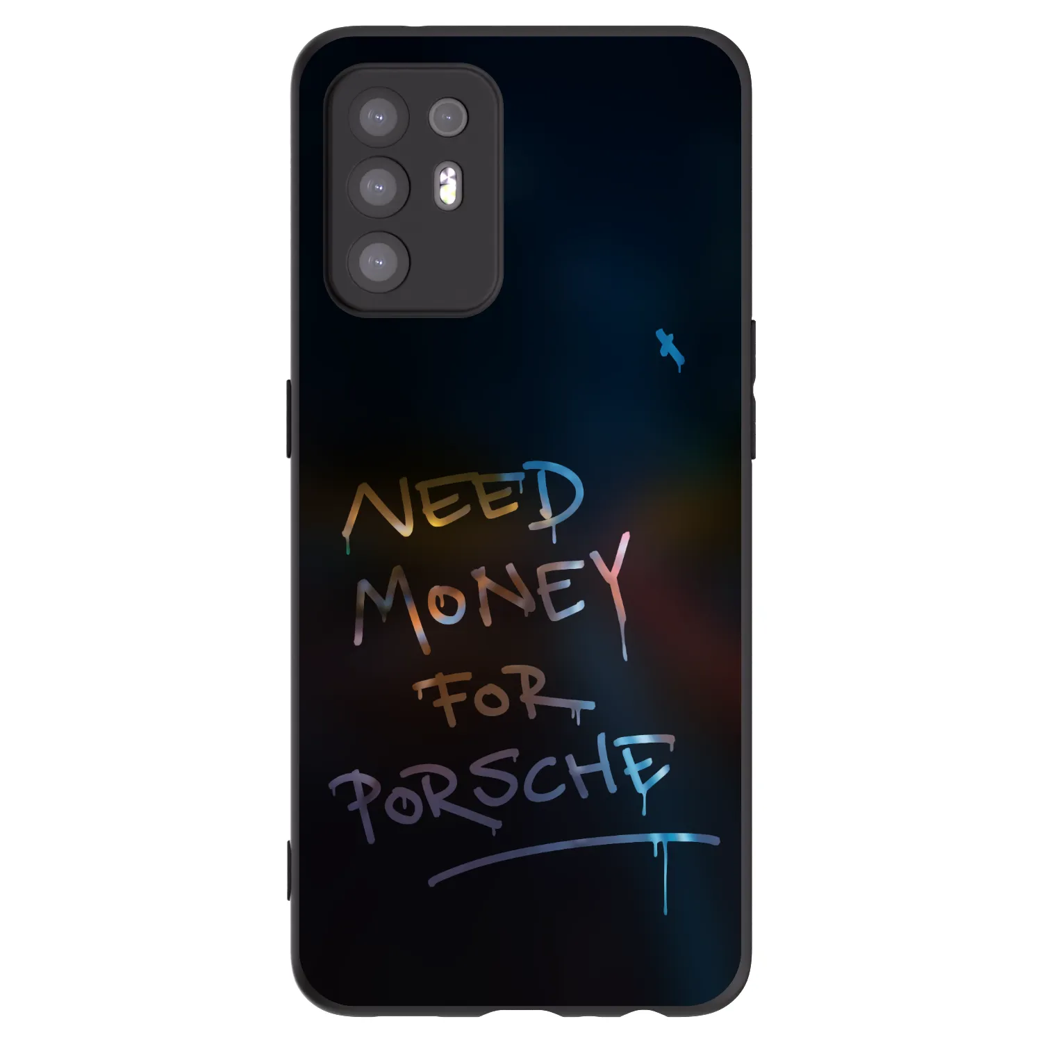 Picasee crna silikonska maskica za OPPO A94 5G - Neon Nights