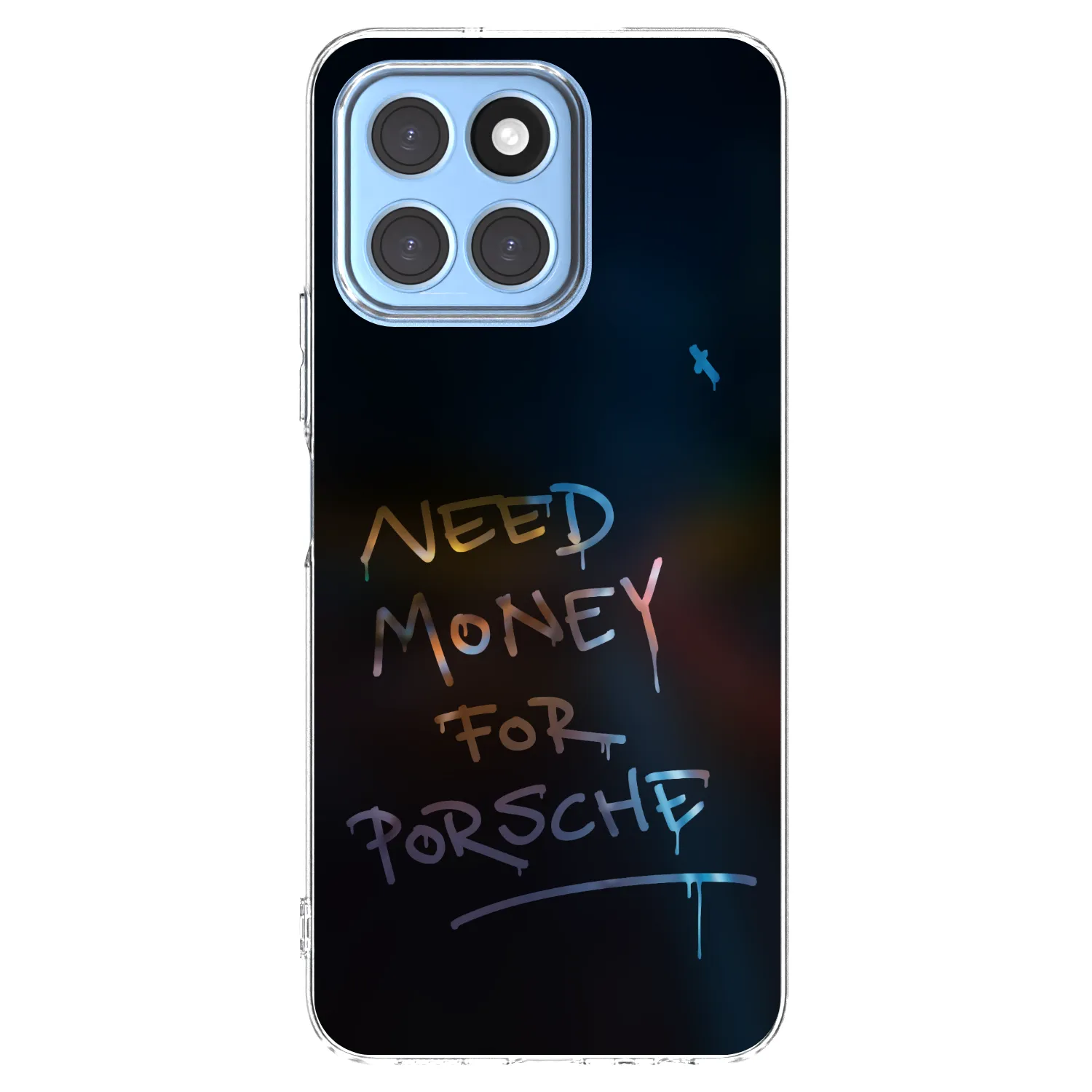 Picasee silikonska prozirna maskica za Honor X8 5G - Neon Nights