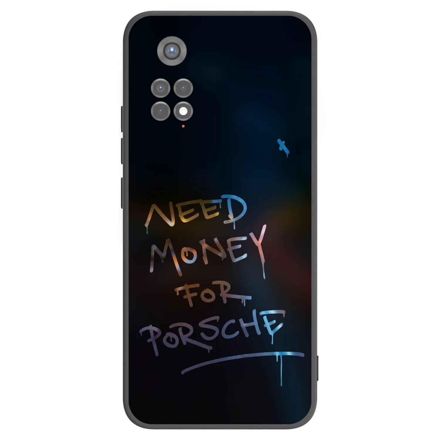 Picasee crna silikonska maskica za Xiaomi Redmi Note 11S 5G - Neon Nights