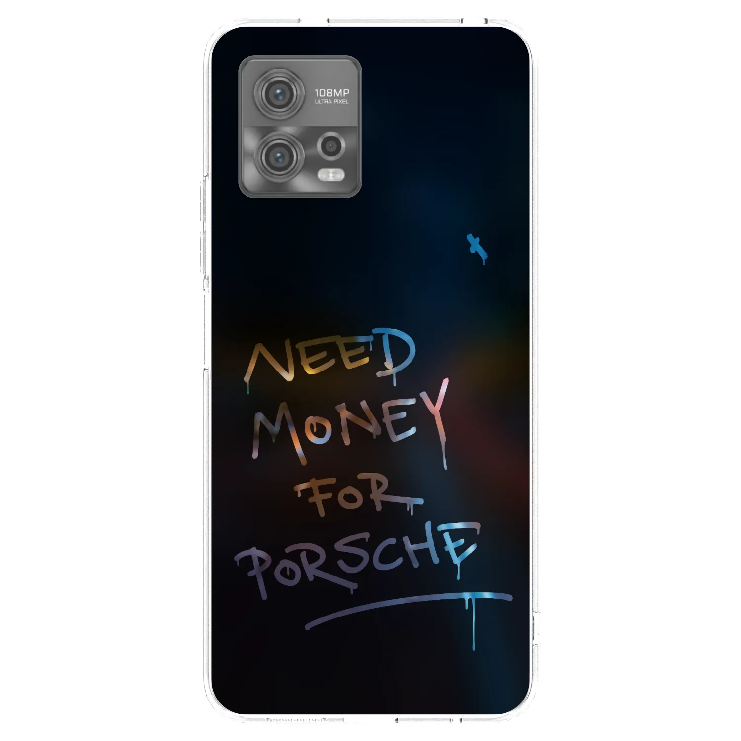 Picasee silikonska prozirna maskica za Motorola Moto G72 - Neon Nights