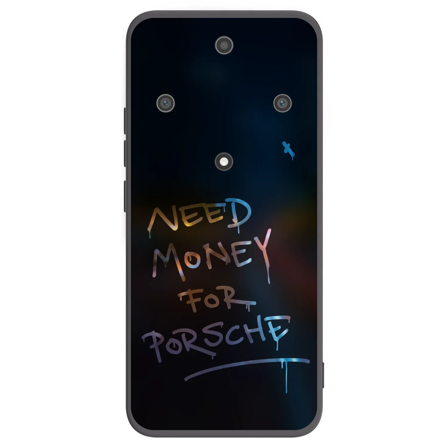 Picasee crna silikonska maskica za Honor Magic5 Lite 5G - Neon Nights