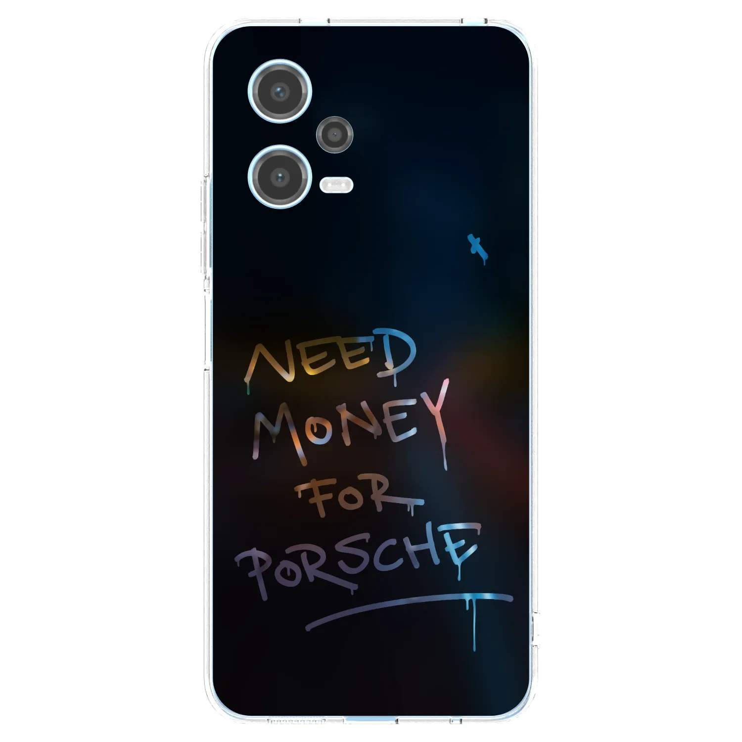 Picasee silikonska prozirna maskica za Xiaomi Redmi Note 12 5G - Neon Nights