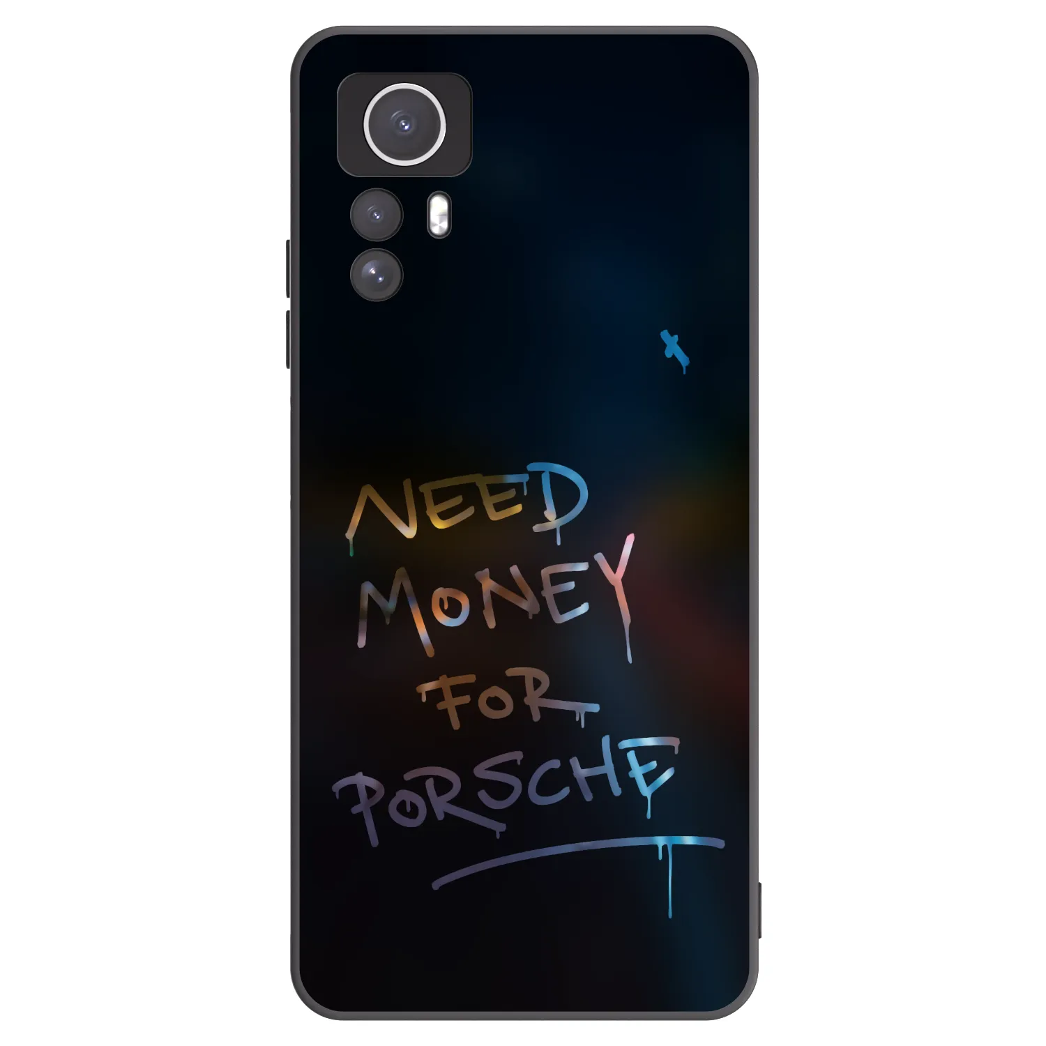 Picasee crna silikonska maskica za Xiaomi Redmi Note 12S - Neon Nights