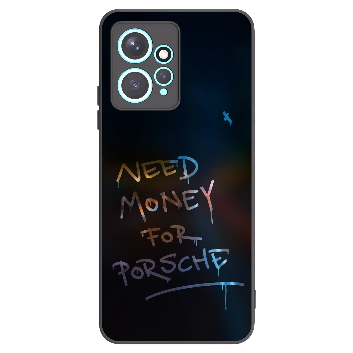 Picasee crna silikonska maskica za Xiaomi Redmi Note 12 4G - Neon Nights