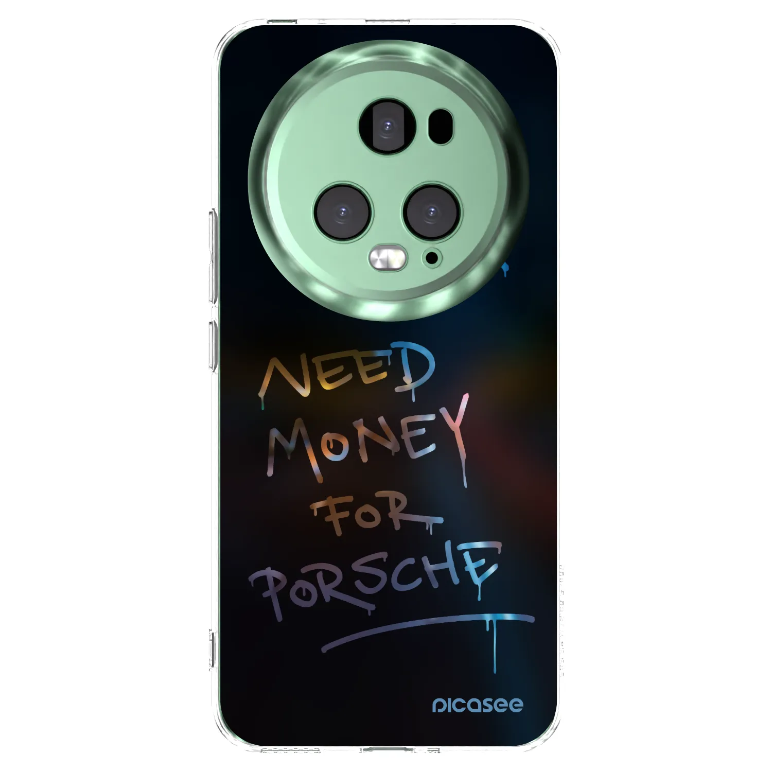 Picasee silikonska prozirna maskica za Honor Magic5 Pro - Neon Nights