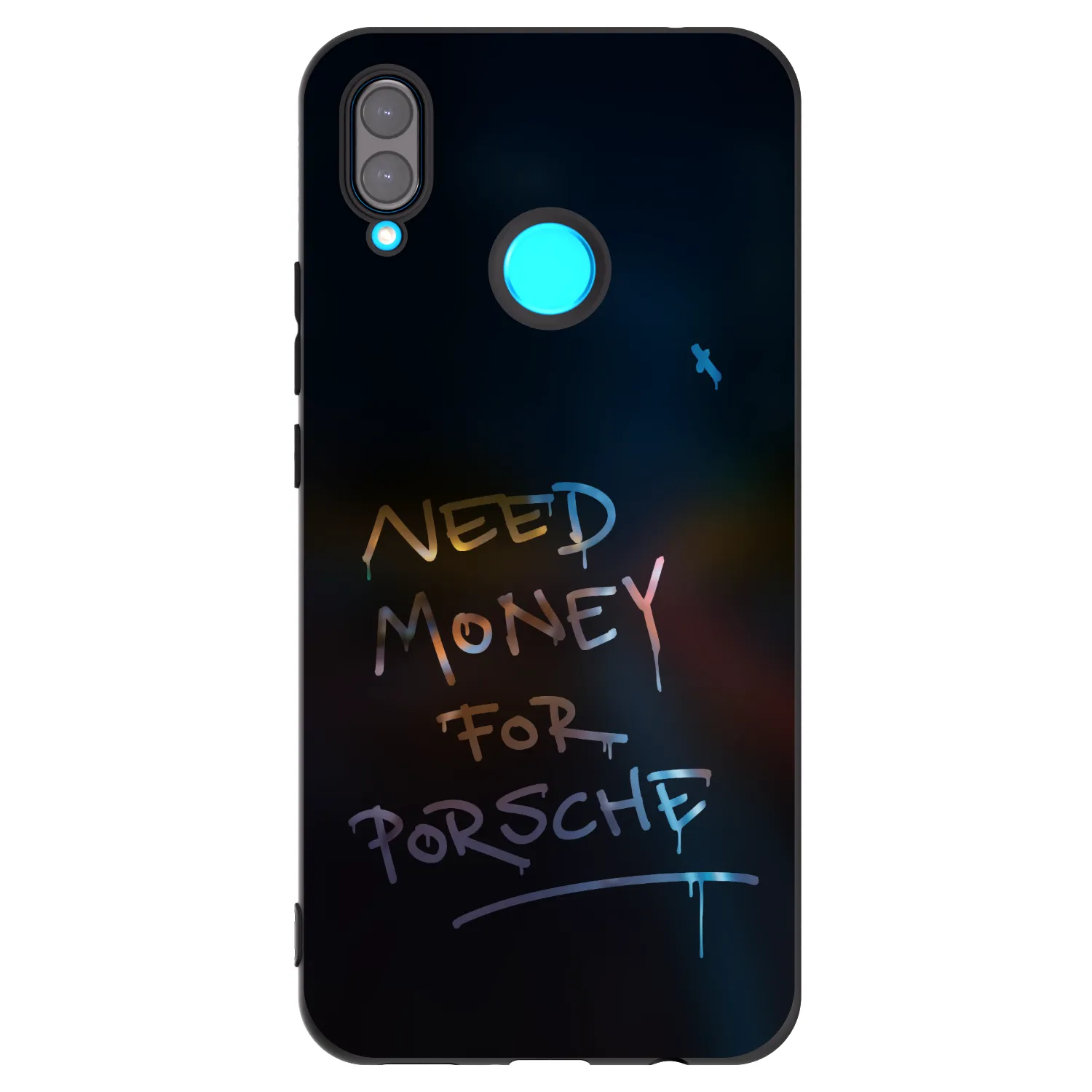 Picasee crna silikonska maskica za Huawei Nova 3 - Neon Nights
