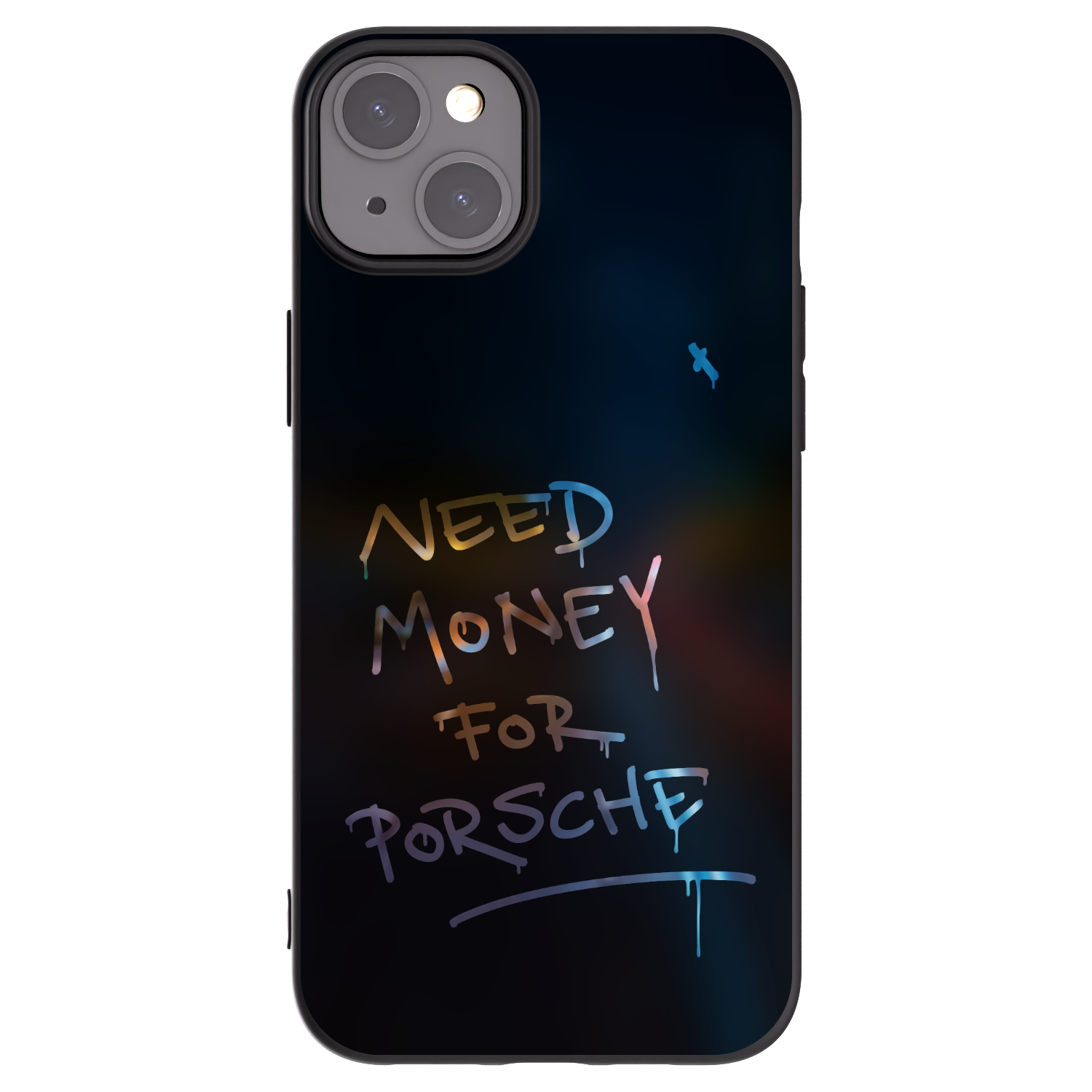 Picasee crna silikonska maskica za Apple iPhone 15 Plus - Neon Nights