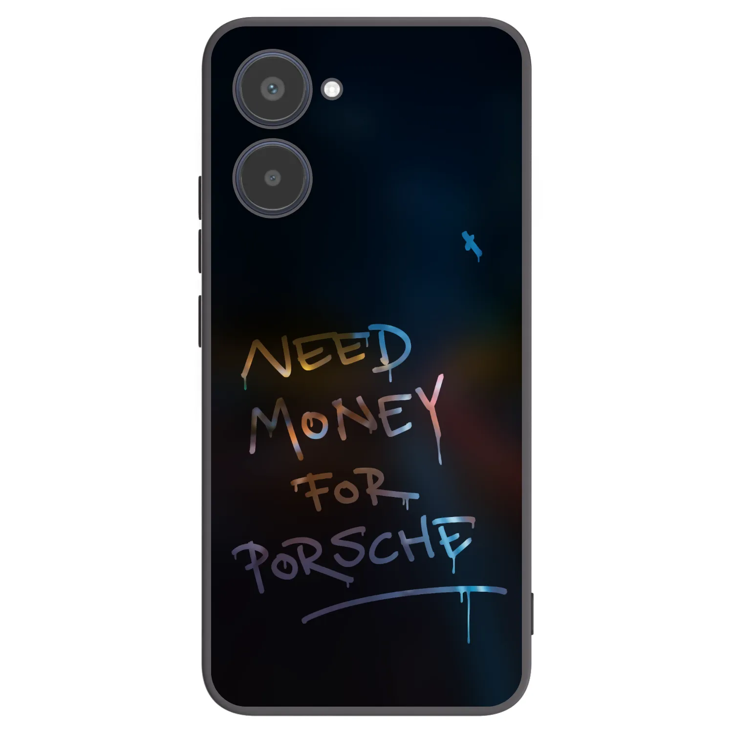 Picasee crna silikonska maskica za Realme 10 4G - Neon Nights