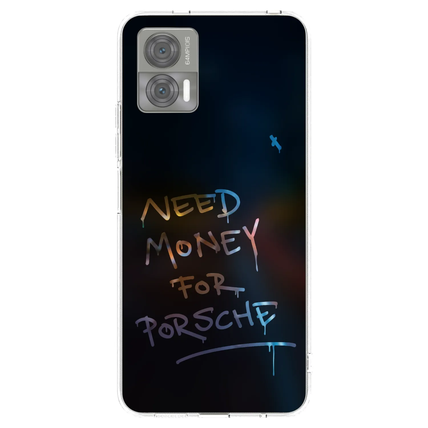 Picasee silikonska prozirna maskica za Motorola Edge 30 Neo - Neon Nights