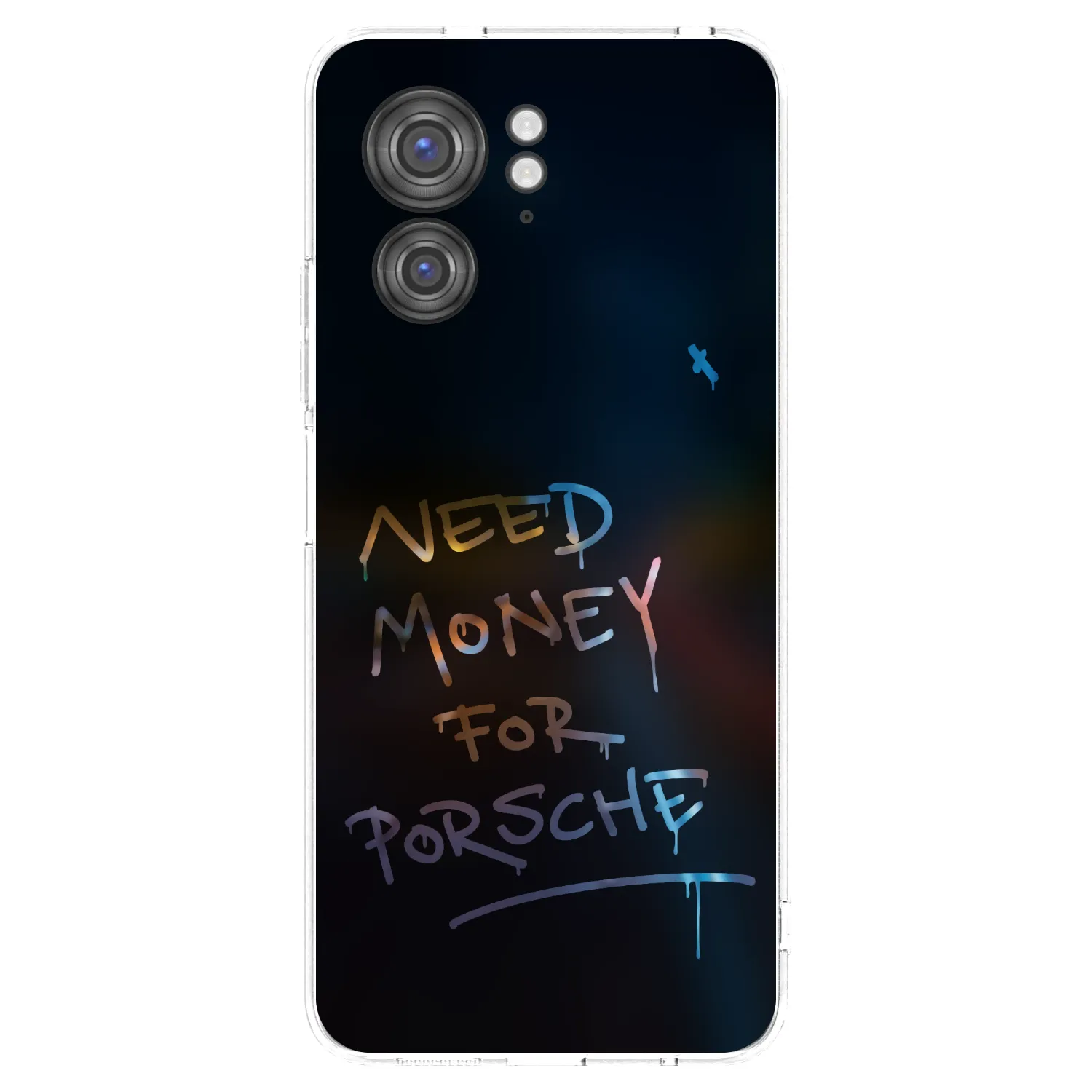 Picasee silikonska prozirna maskica za Motorola Edge 40 - Neon Nights