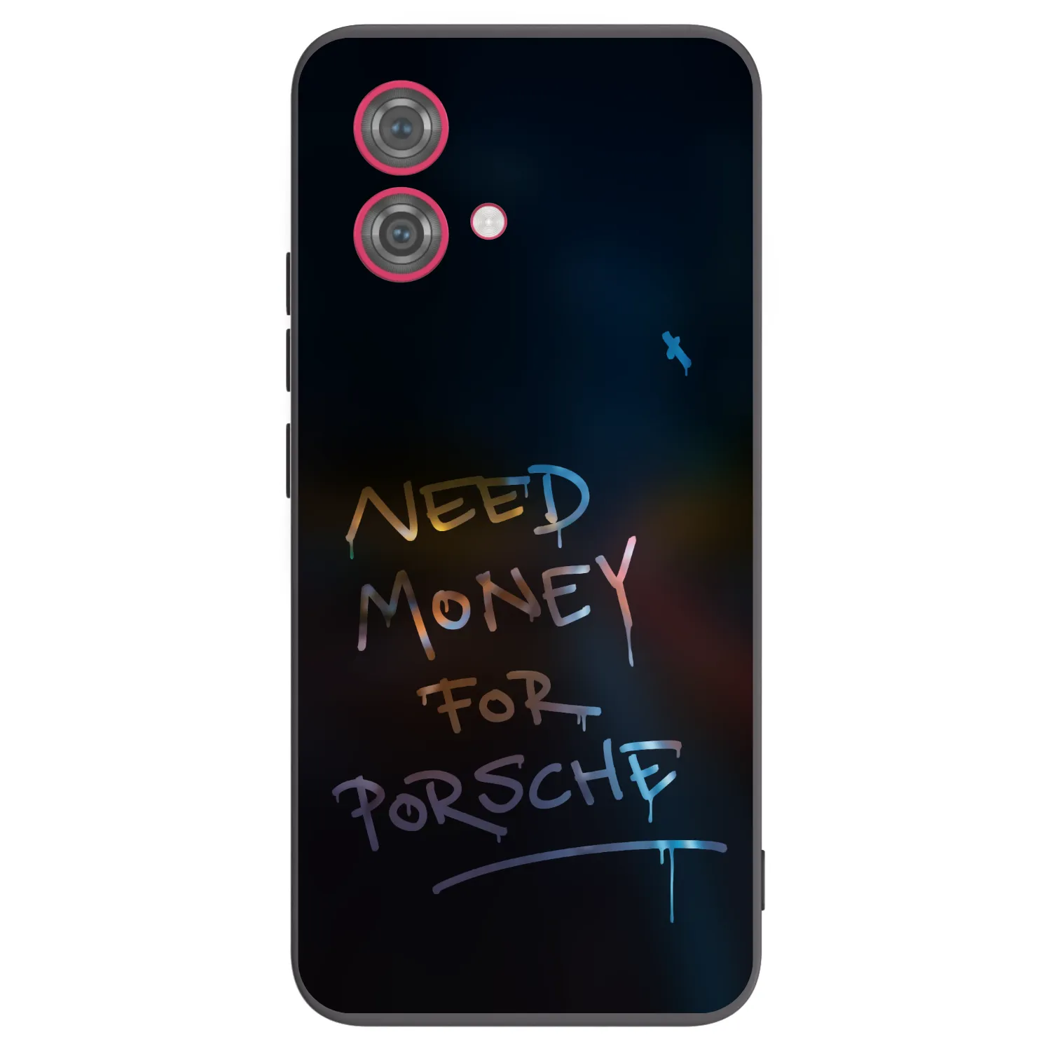 Picasee crna silikonska maskica za Motorola Moto G84 5G - Neon Nights