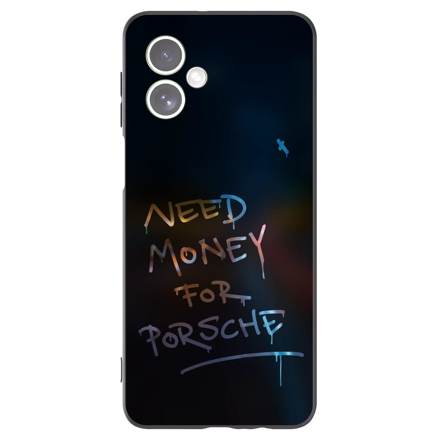 Picasee crna silikonska maskica za Motorola Moto G54 5G - Neon Nights