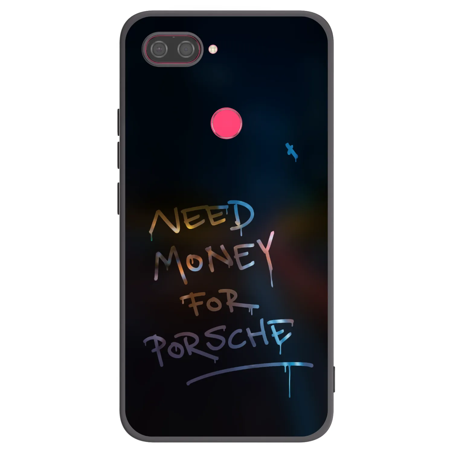 Picasee crna silikonska maskica za Xiaomi Mi 8 Lite - Neon Nights