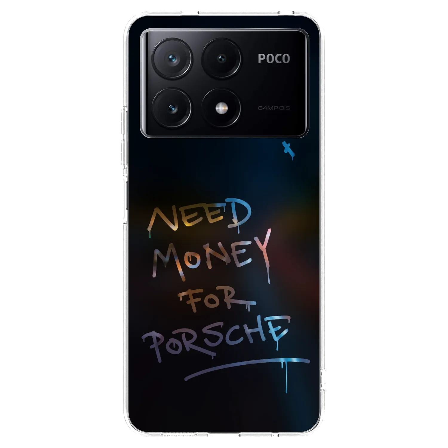 Picasee silikonska prozirna maskica za Xiaomi Poco X6 Pro - Neon Nights
