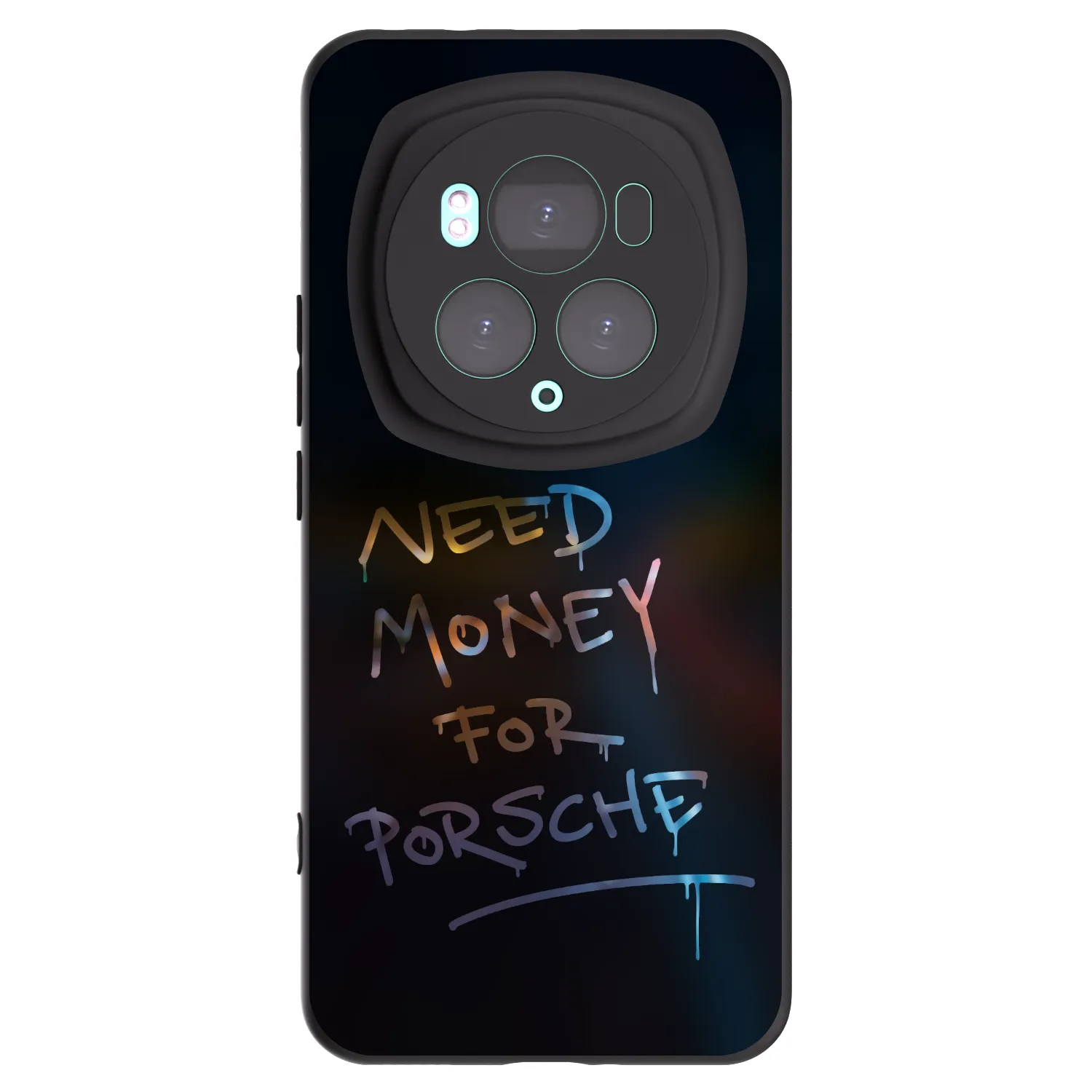 Picasee crna silikonska maskica za Honor Magic6 Pro - Neon Nights