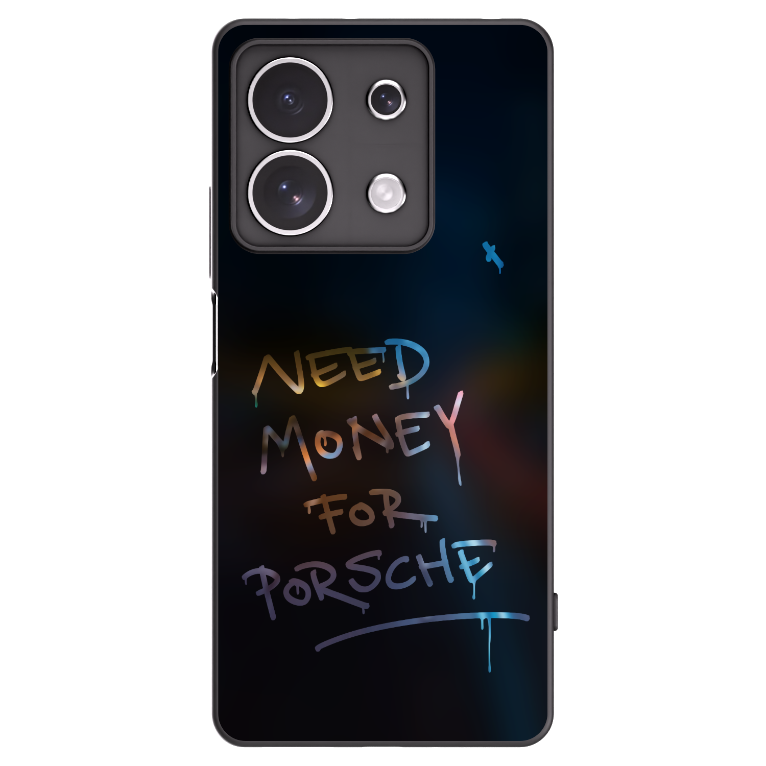 Picasee crna silikonska maskica za Xiaomi Redmi Note 13 4G - Neon Nights