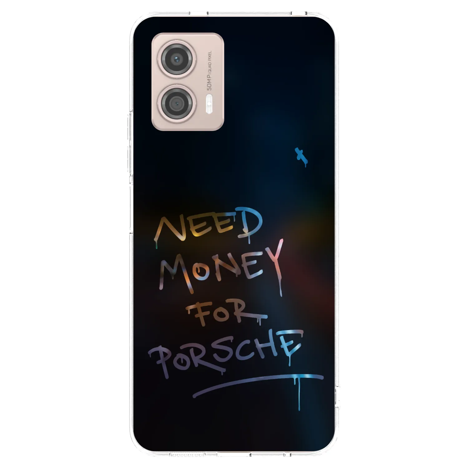 Picasee silikonska prozirna maskica za Motorola Moto G53 5G - Neon Nights
