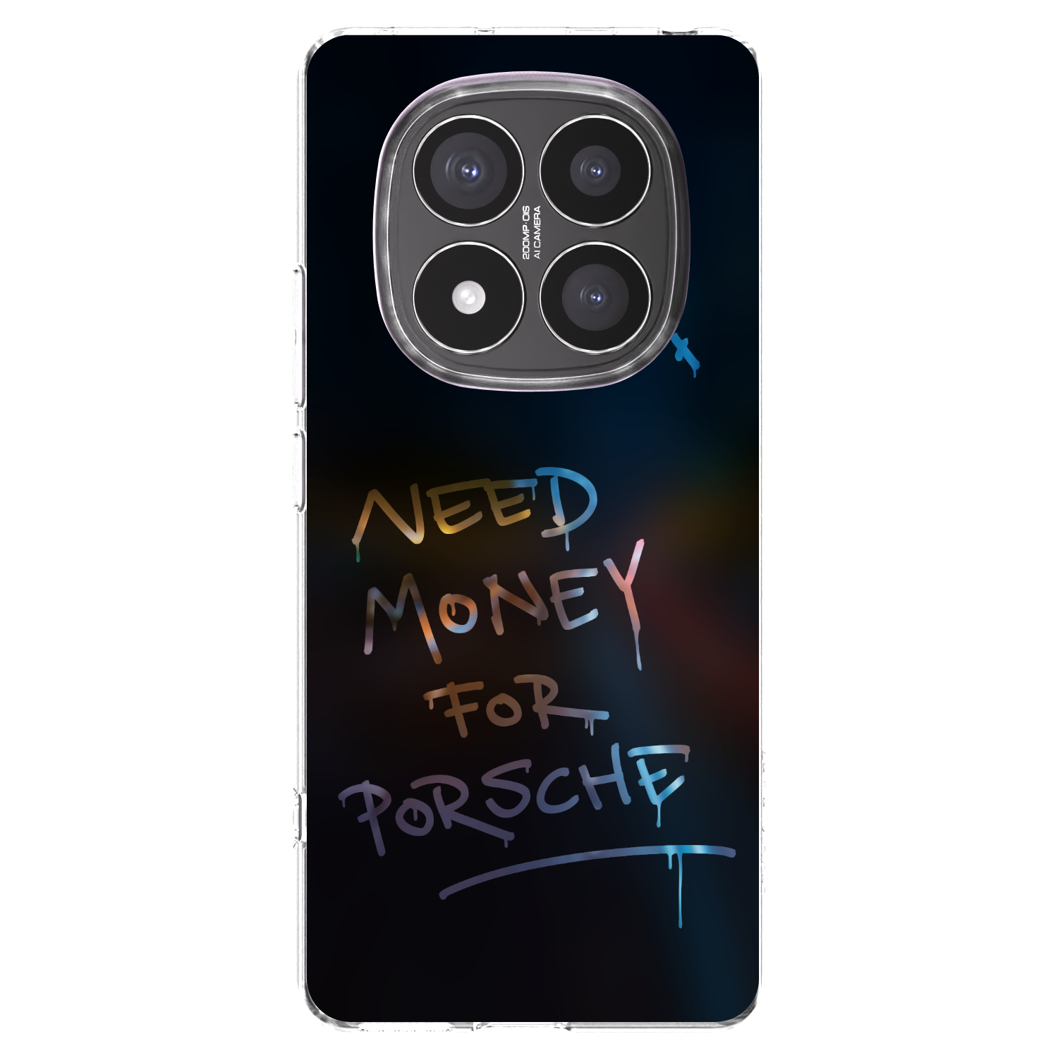 Picasee silikonska prozirna maskica za Xiaomi Redmi Note 14 Pro+ 5G - Neon Nights